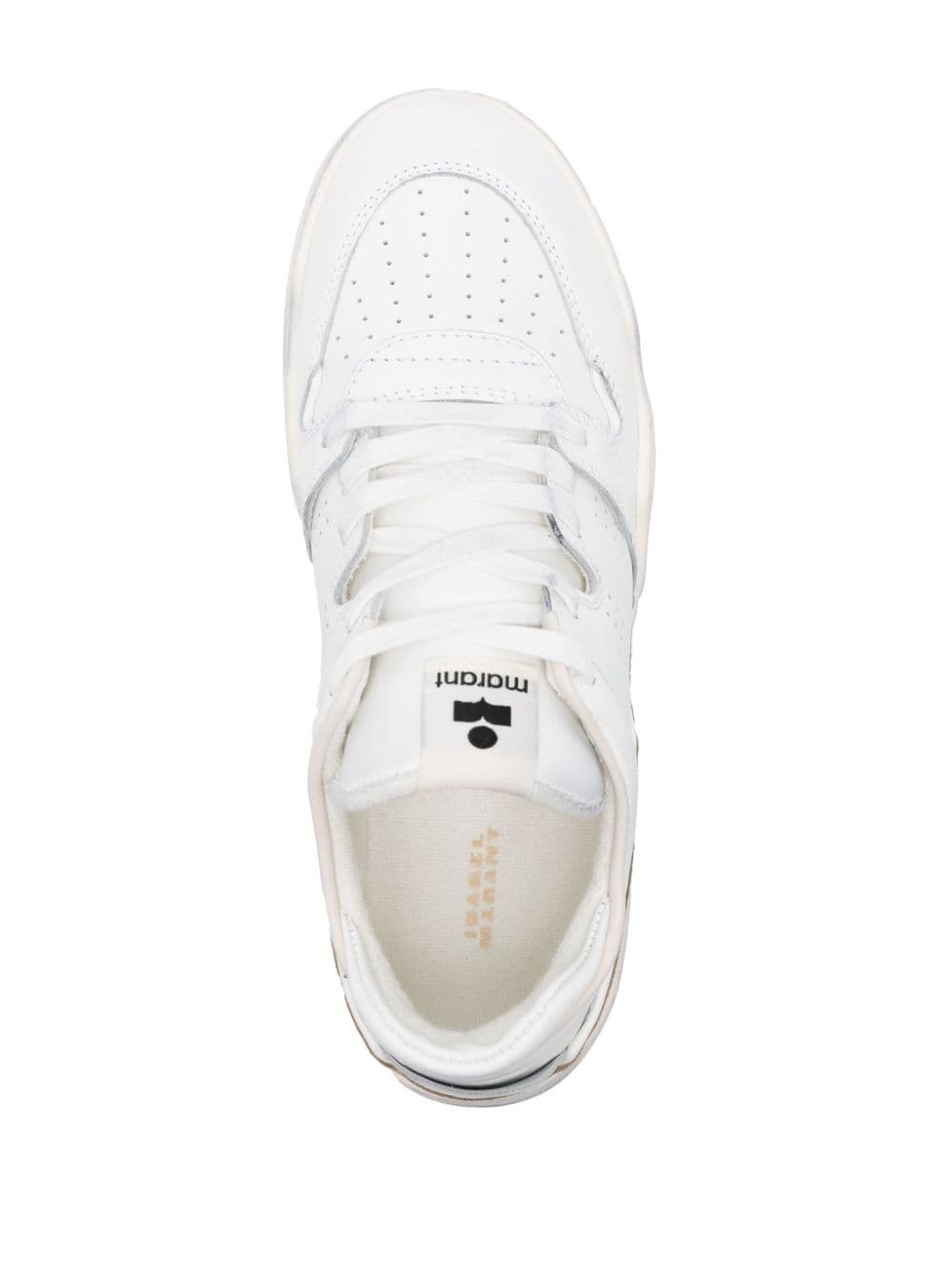 Emreeh panelled leather sneakers - 4