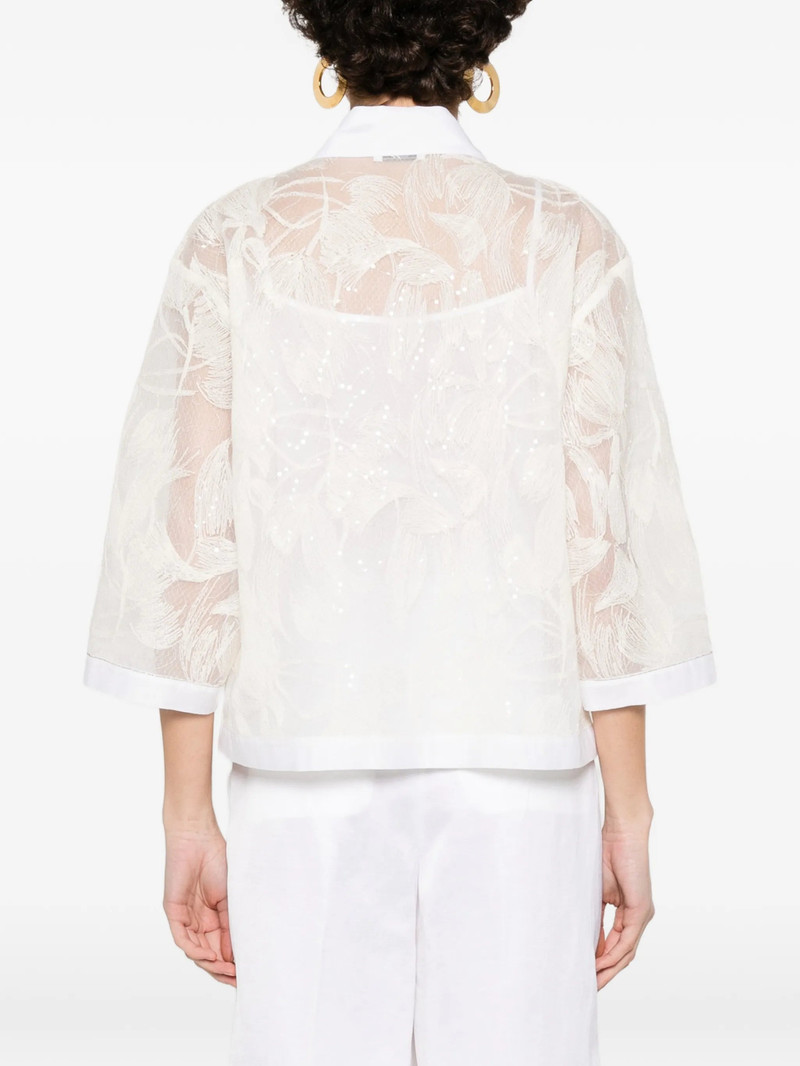 Peserico Sequin Button-up Shirt 5