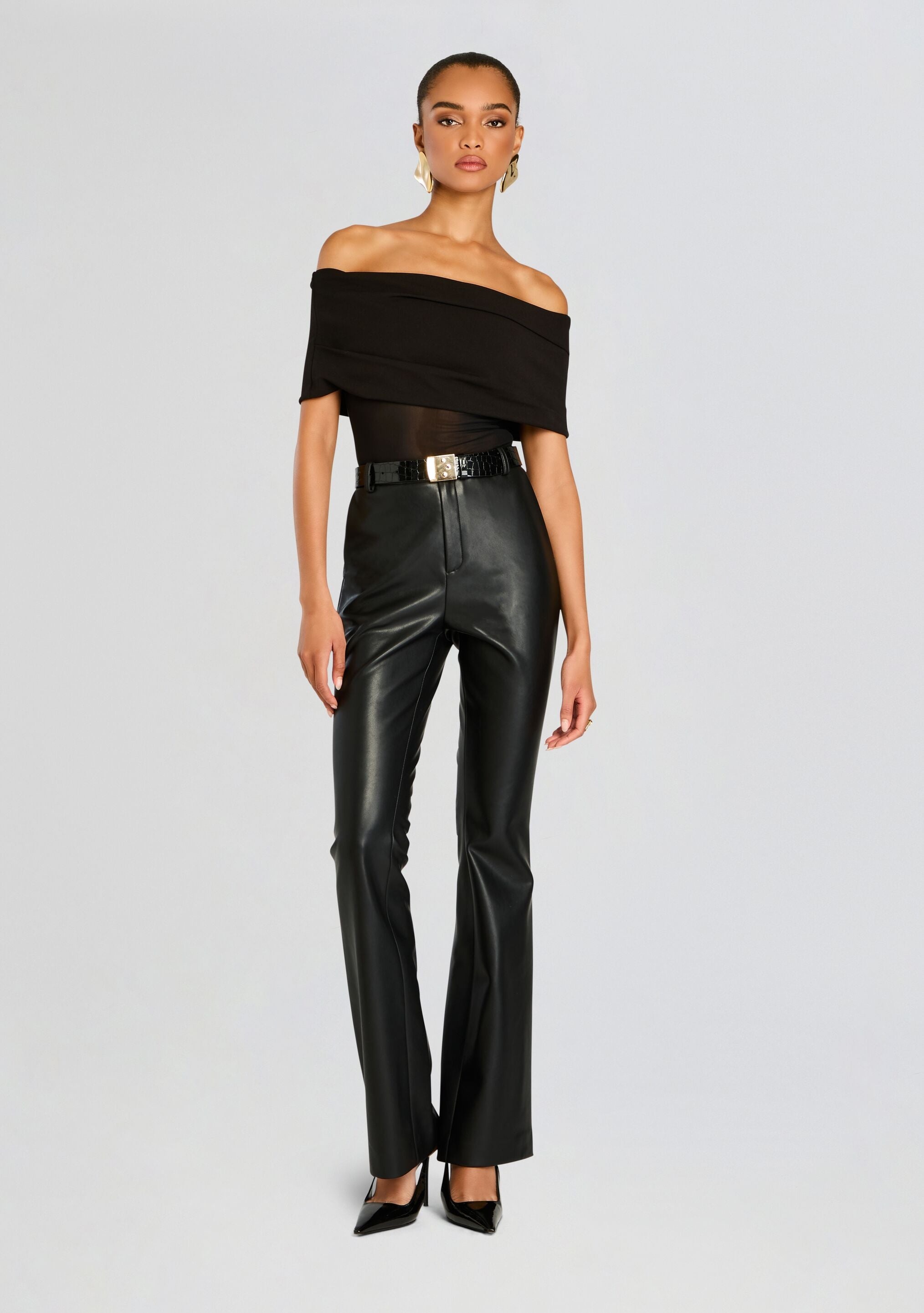 RONJA VEGAN LEATHER TROUSER - 2