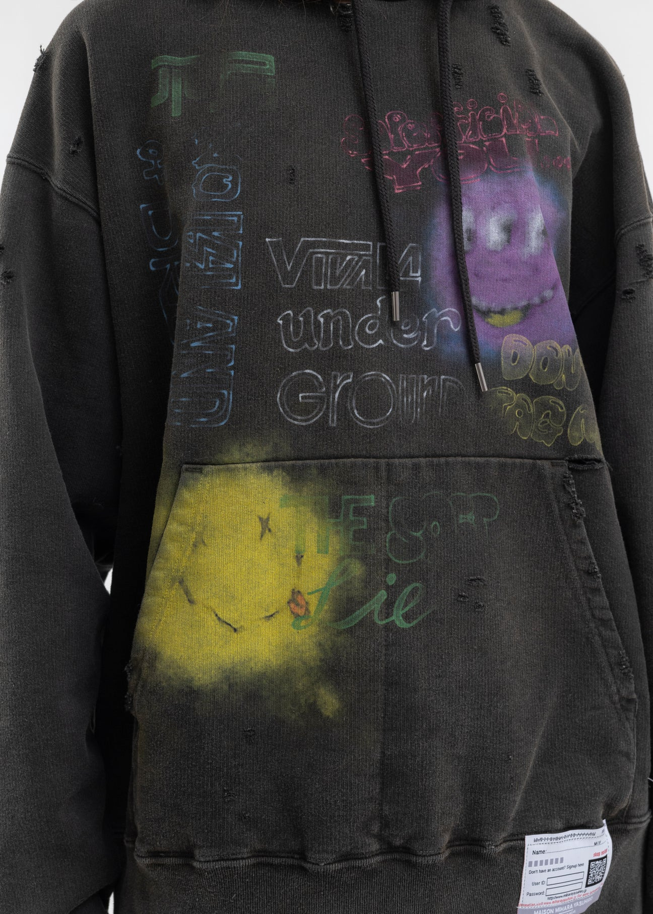 Black Bleached Hoodies - 4