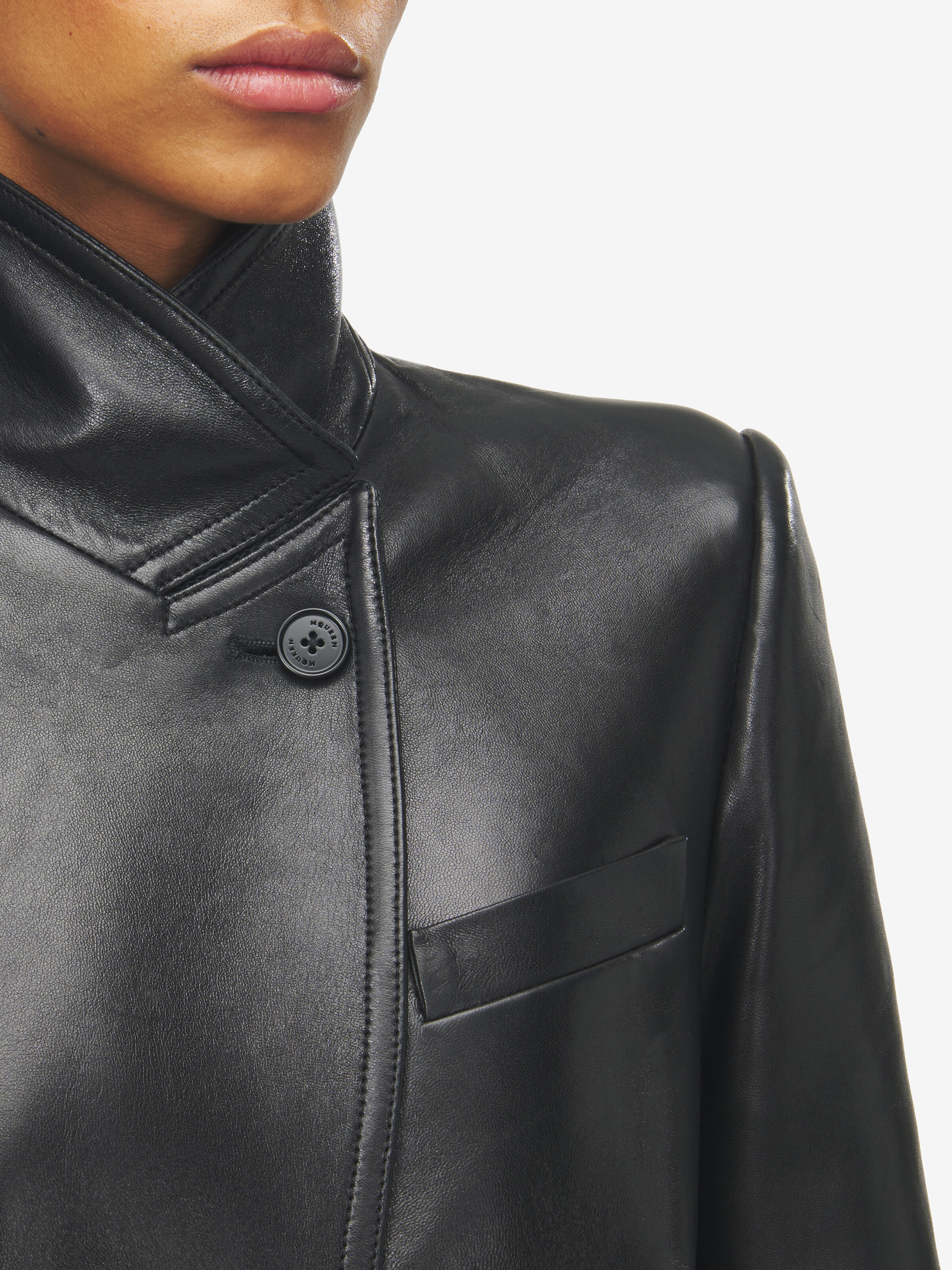 Cutaway Leather Jacket - 6