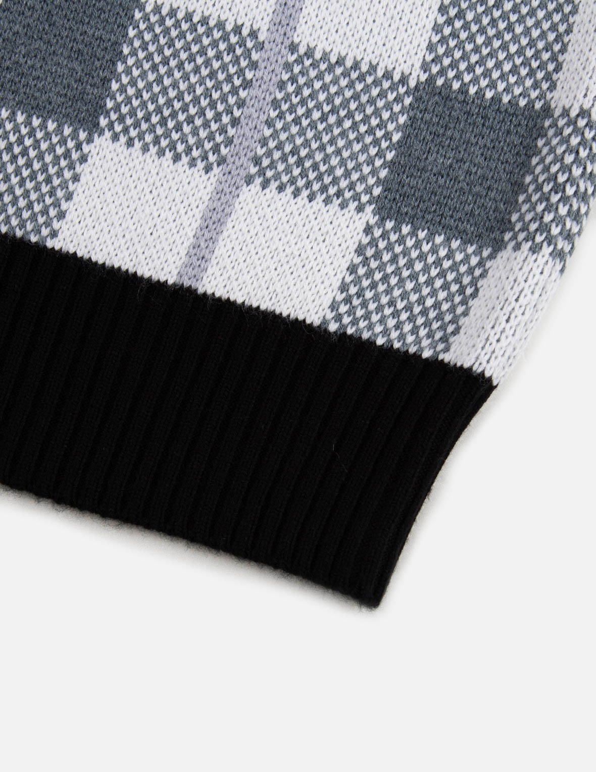 CHECKED KNITTED PULLOVER - 9