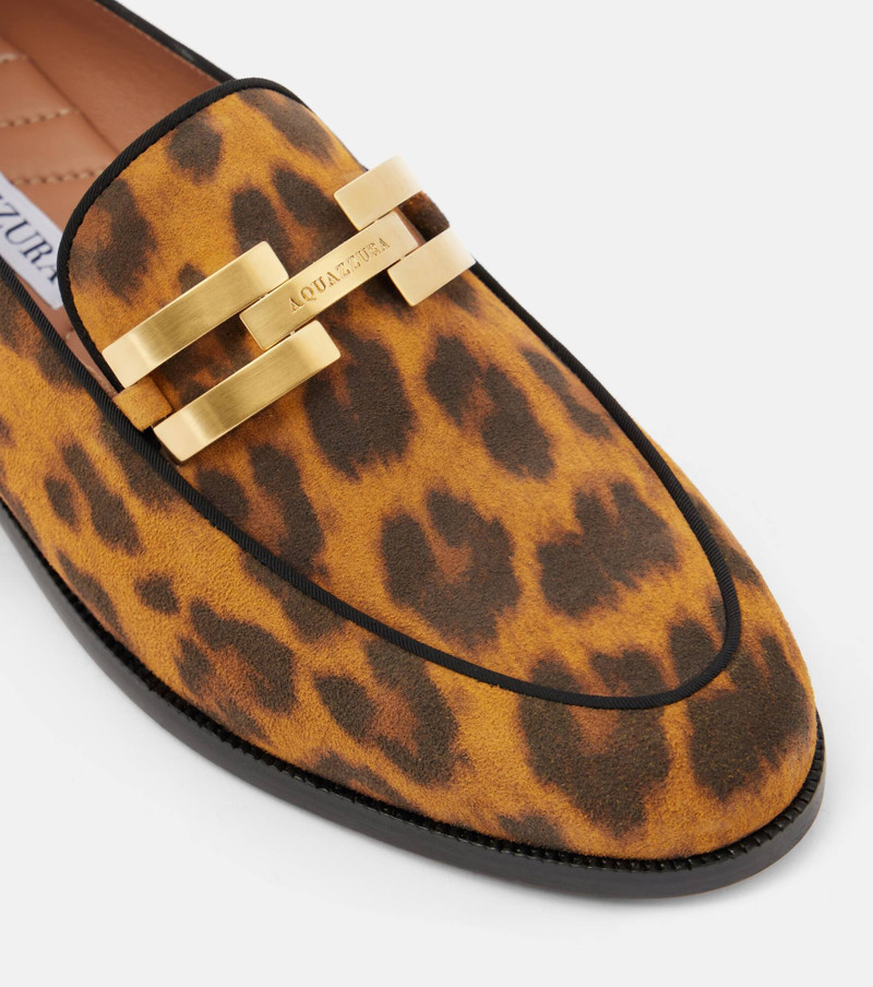 Brandi leopard-print leather loafers 6