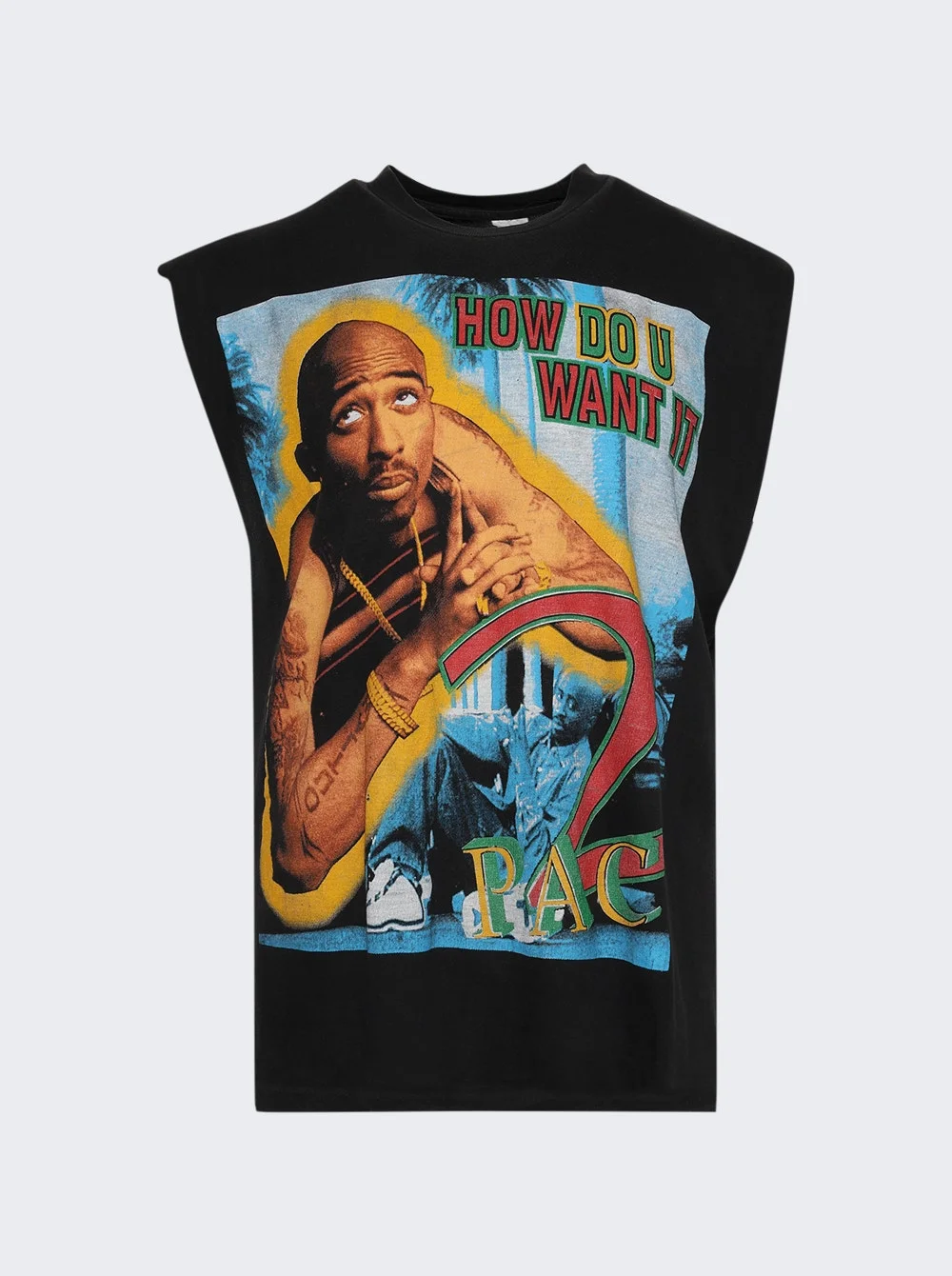 Tupac Vintage Sleeveless Tee Tupac - 1