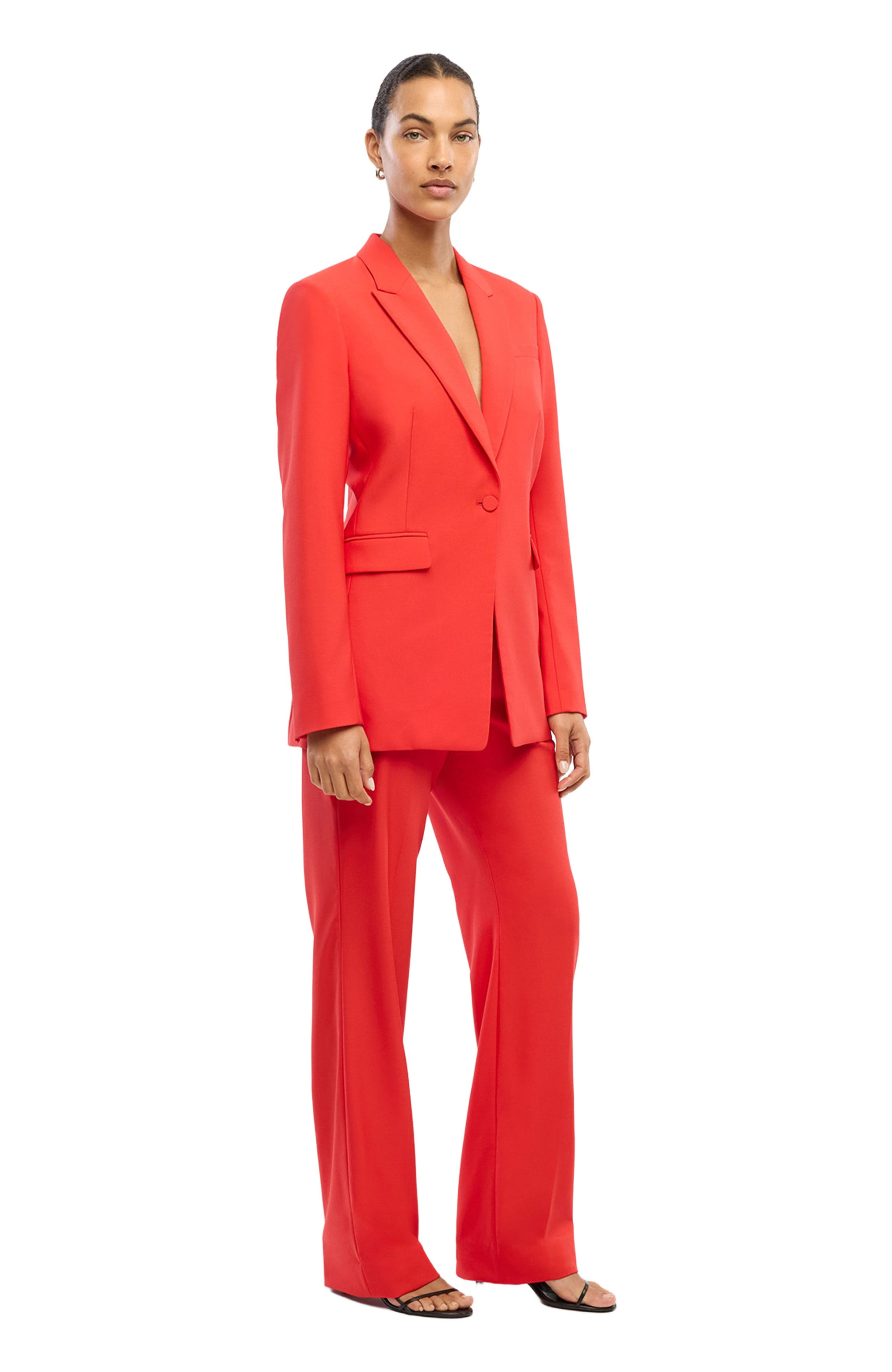 Another Tomorrow Single Button Jacket in Red at Nordstrom - 2