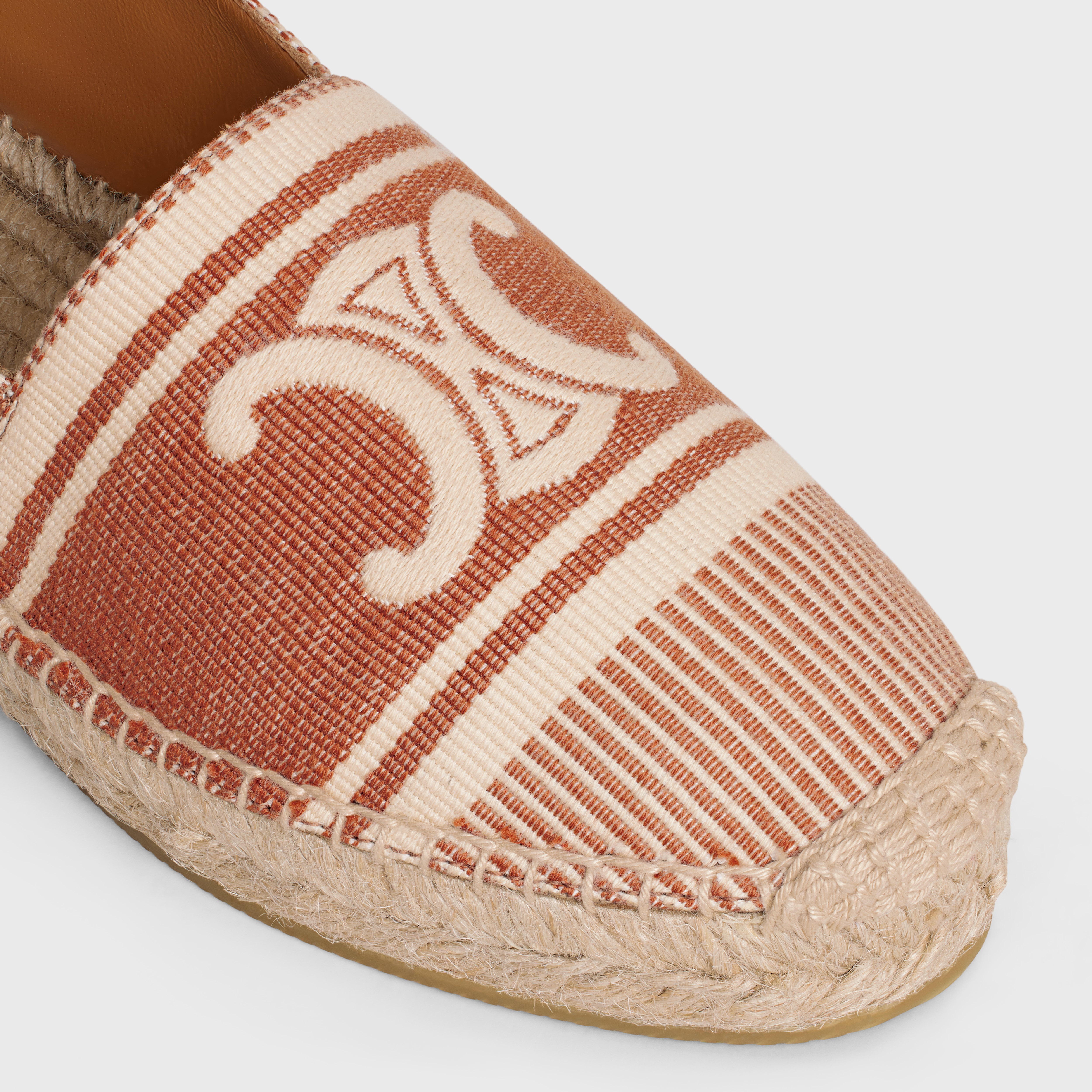 LES ESPADRILLES CELINE in TRIOMPHE JACQUARD CANVAS - 4
