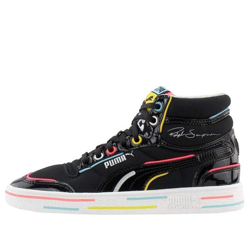 (WMNS) PUMA Unexpected x Ralph Sampson Mid 'Black White' 371953-01 - 1