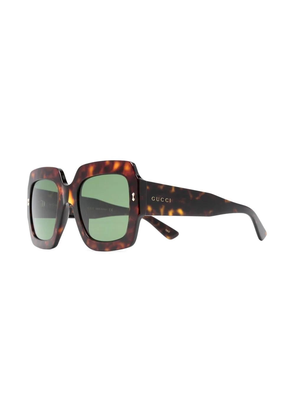 GUCCI oversized tortoiseshell-frame sunglasses | REVERSIBLE display picture 3