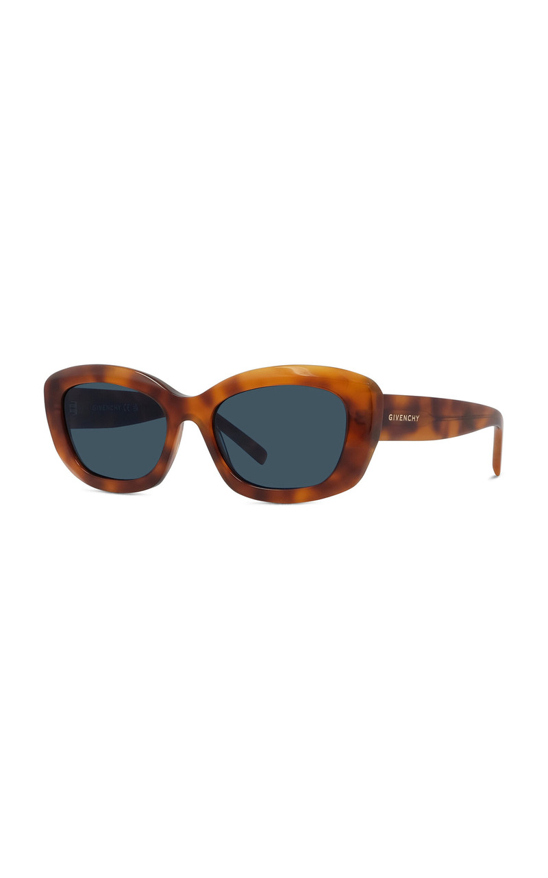 Givenchy Day Square-Frame Acetate Sunglasses brown outlook
