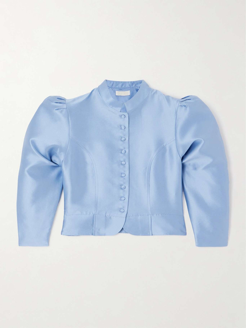 Amoako cropped faille jacket 1