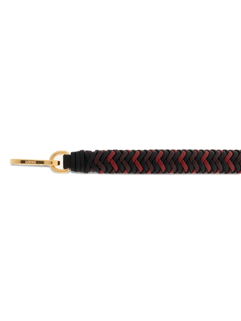 braided leather bag strap - 3
