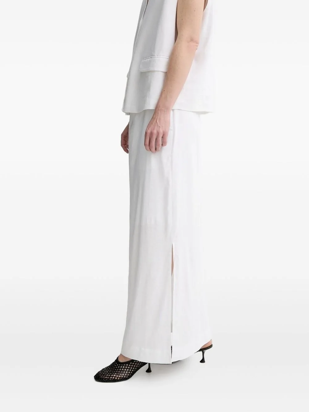 side-split maxi skirt - 1