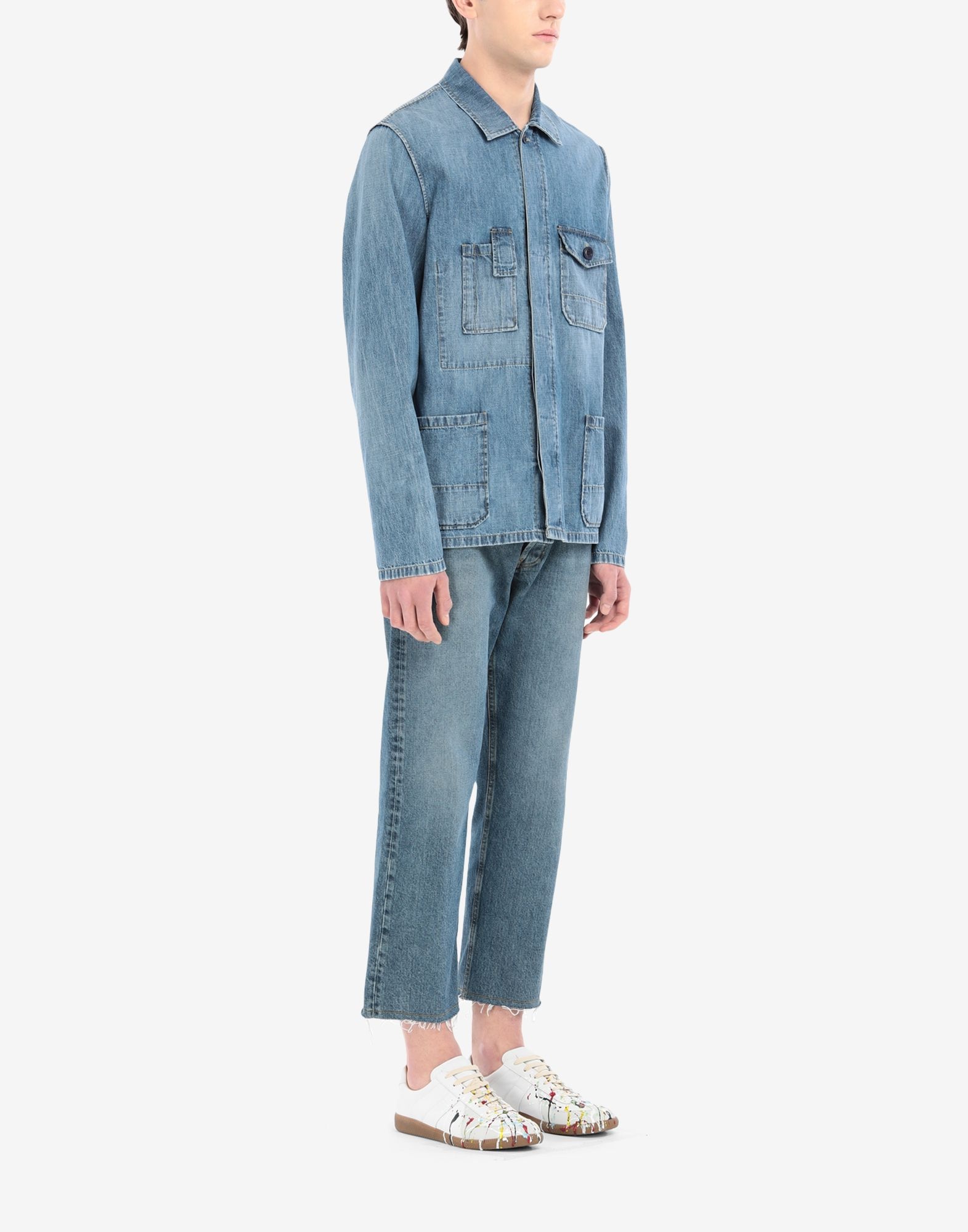 Outline denim shirt - 3