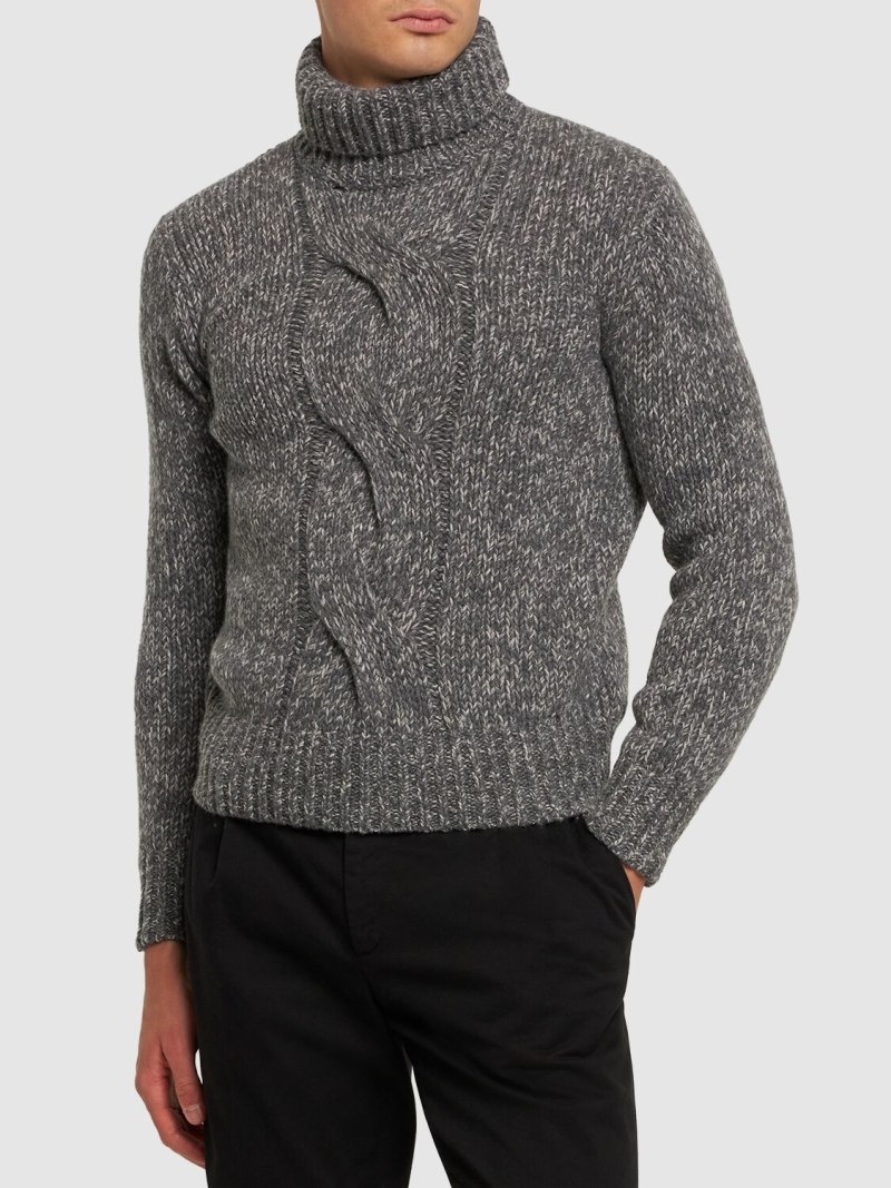 Cashmere turtleneck sweater - 3