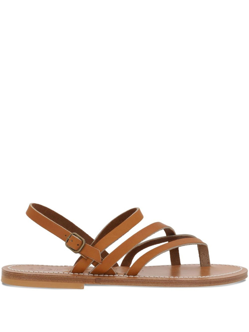 Nemesis strappy leather flat sandals 1