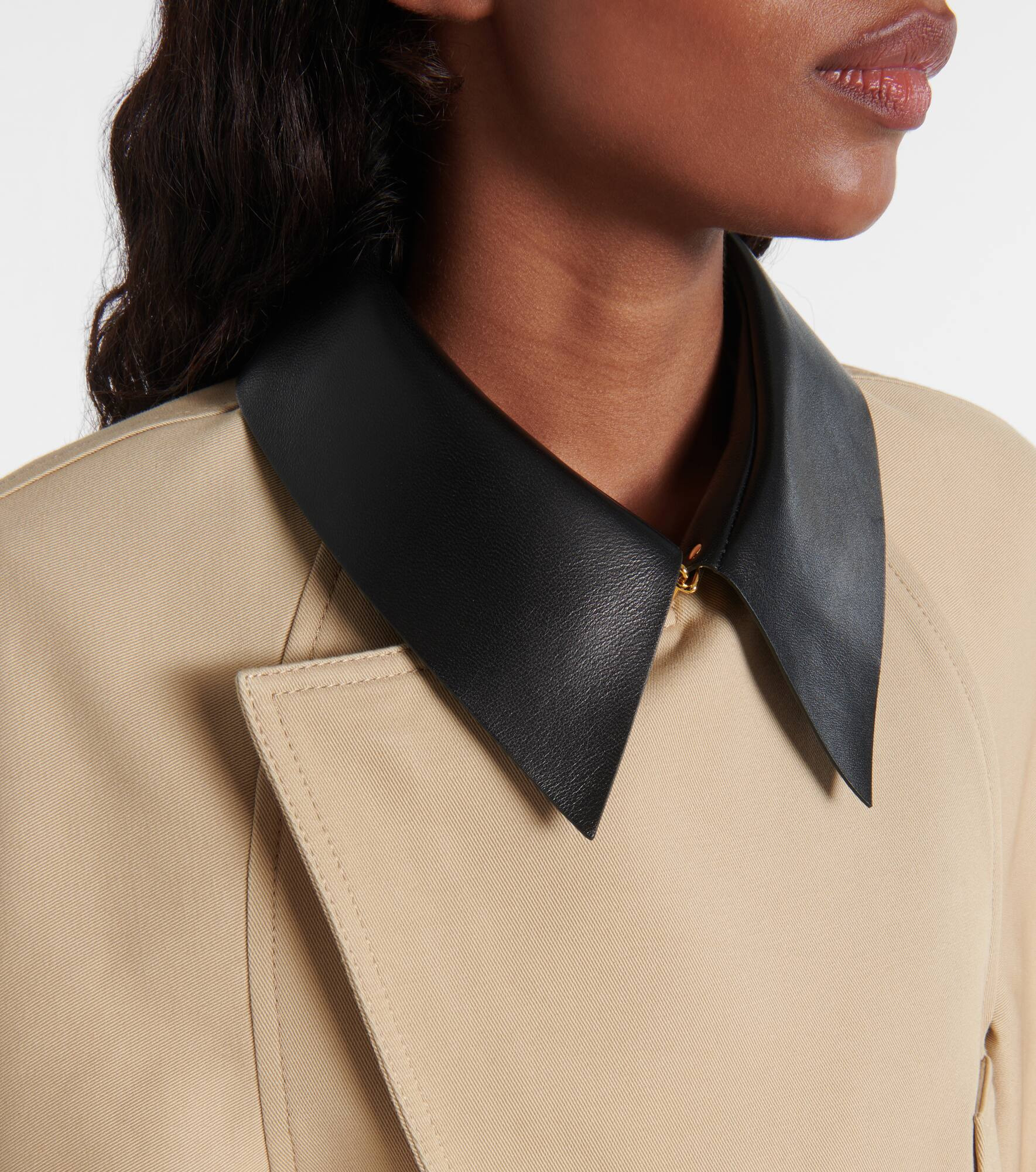 Cropped cotton and wool jacket - 4