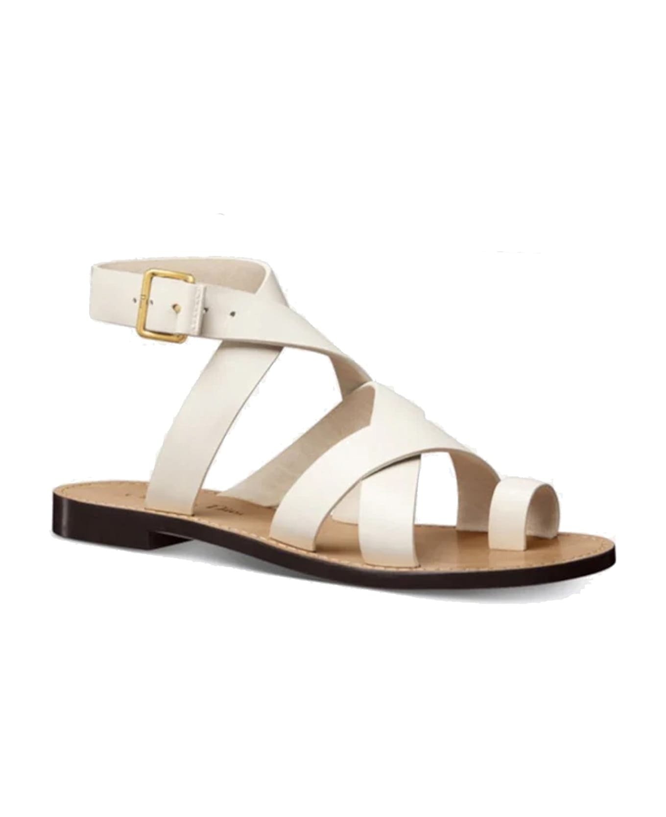 Sun Leather Flat Sandals - 2