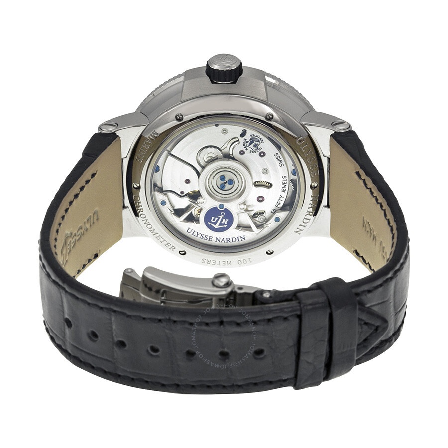 Ulysse Nardin Marine Chronometer Black Dial Automatic Men's Watch 1183-126-62 - 3