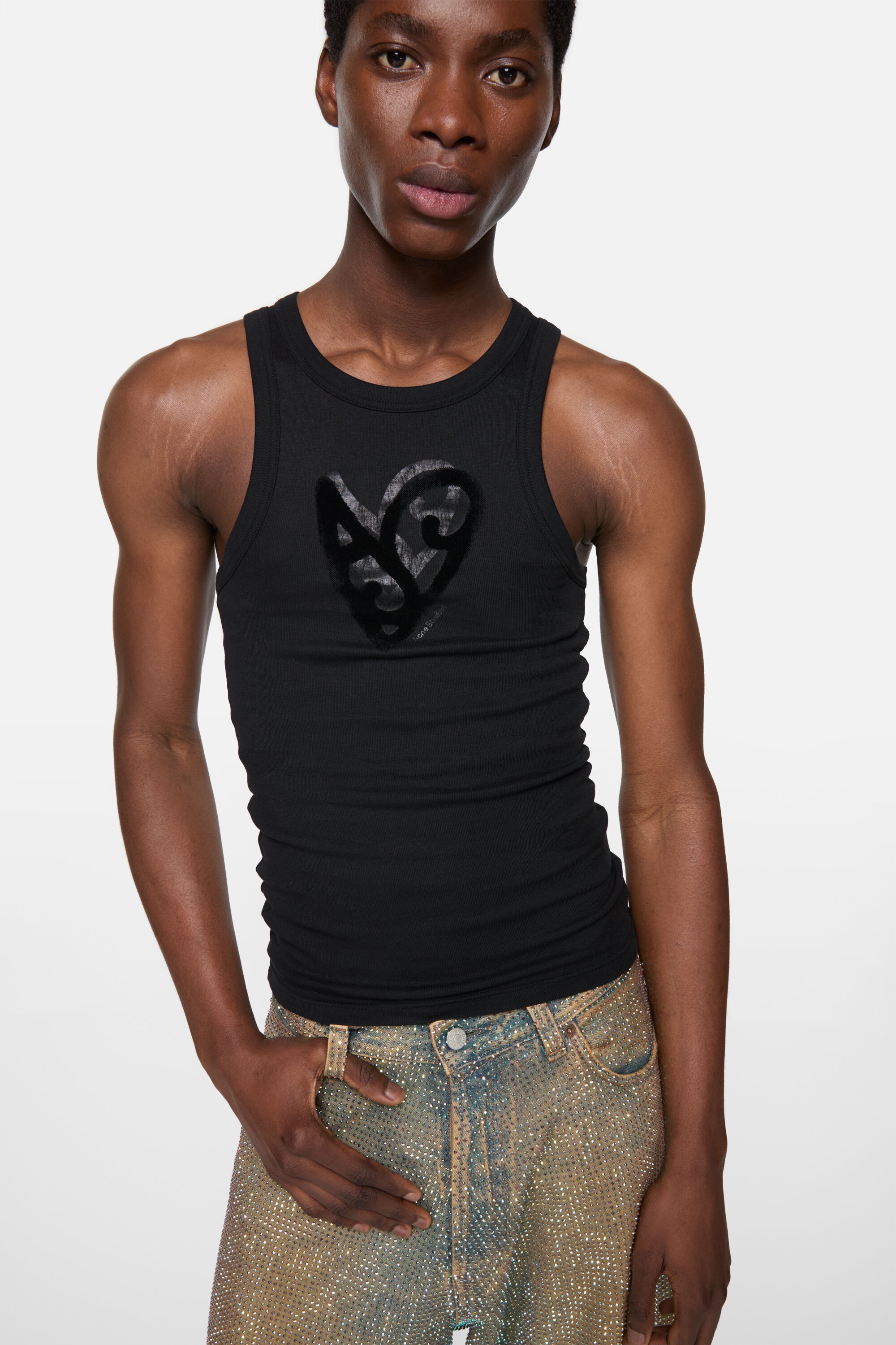 Logo tank top - Black - 4
