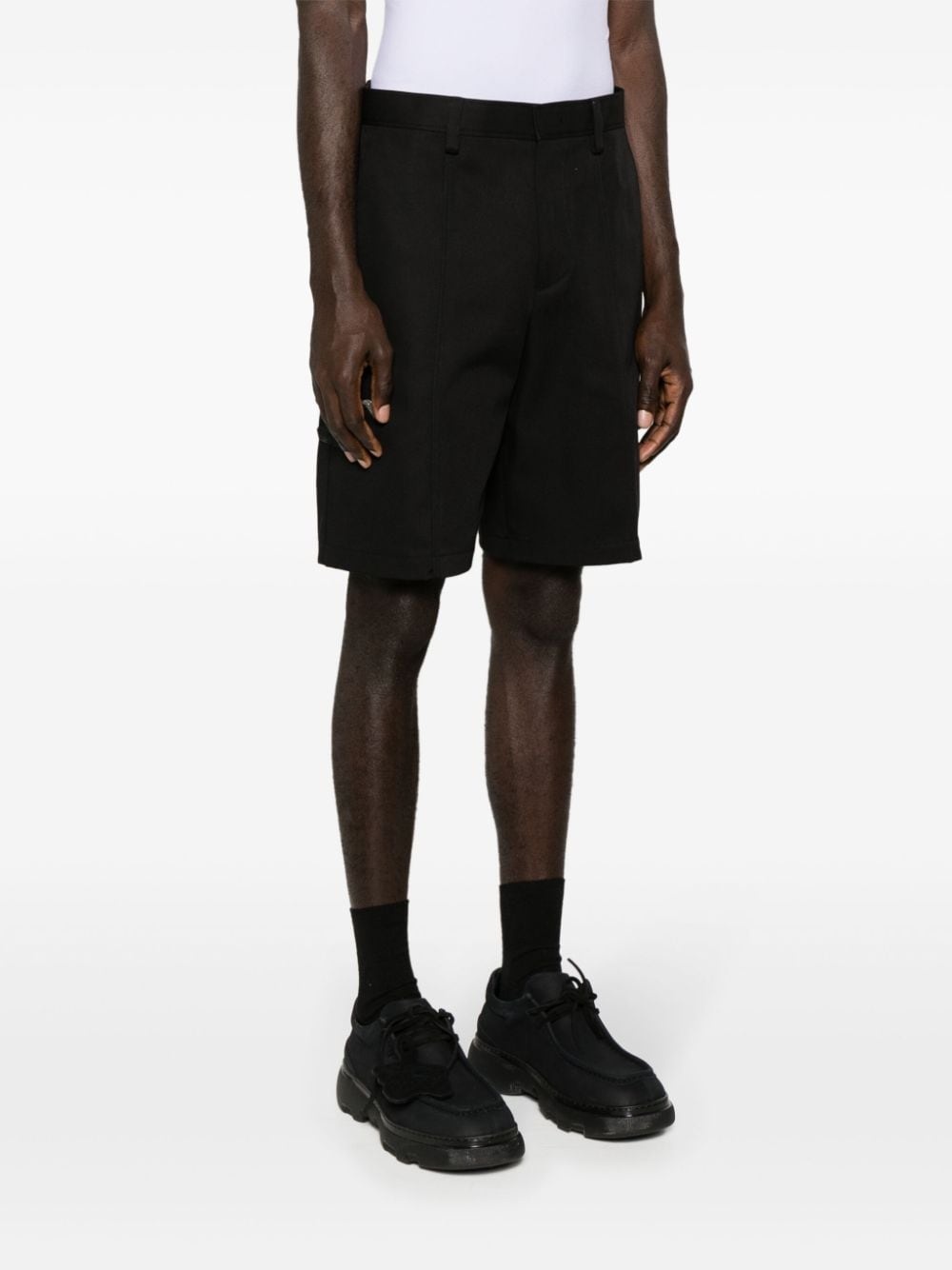 tailored cotton shorts - 3