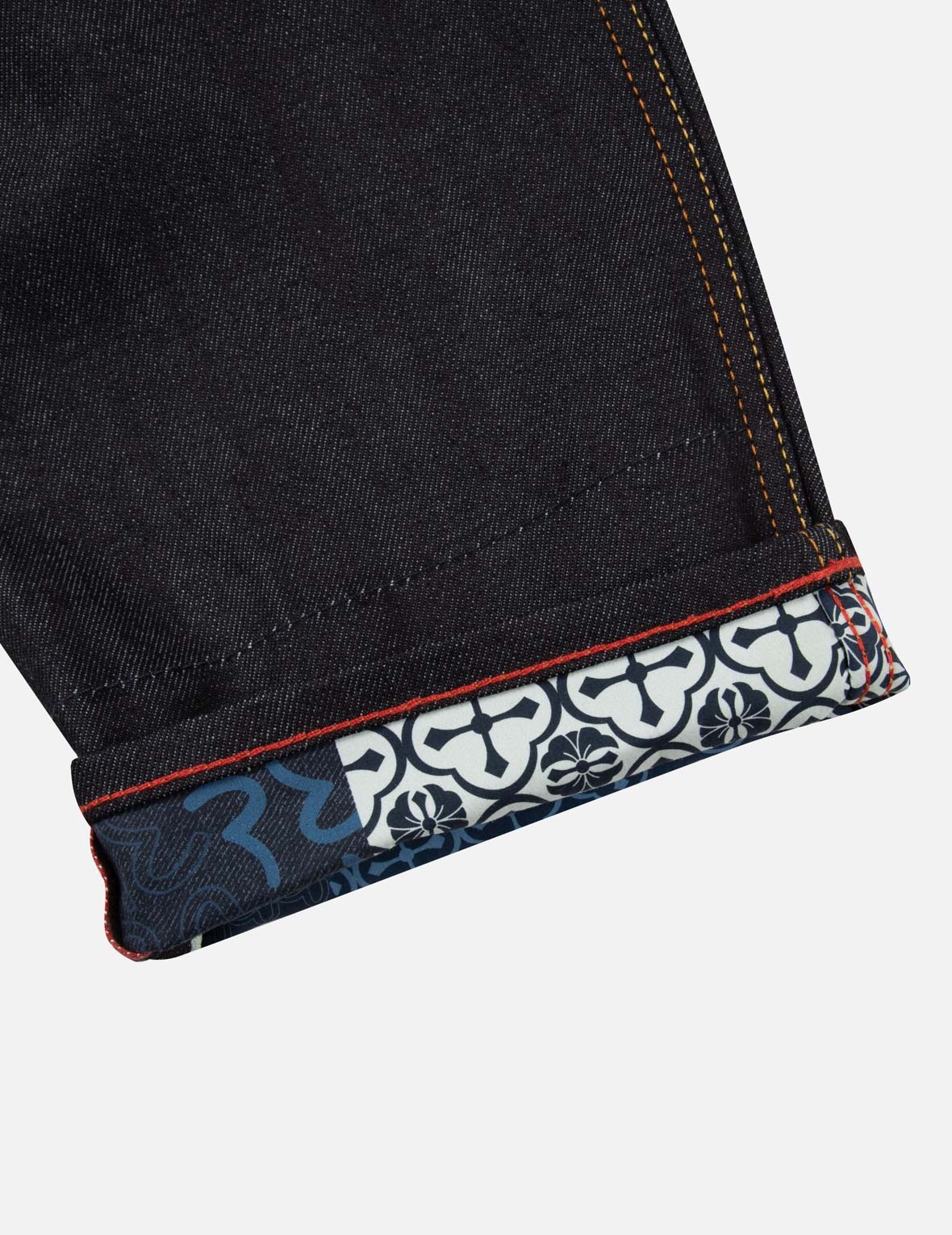 SEAGULL AND KAMON SASHIKO EMBROIDERY CARROT FIT JEANS #2017 - 11