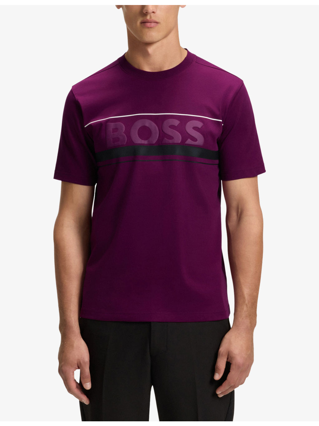 Brand-Print Short-Sleeve Cotton T-Shirt - 3