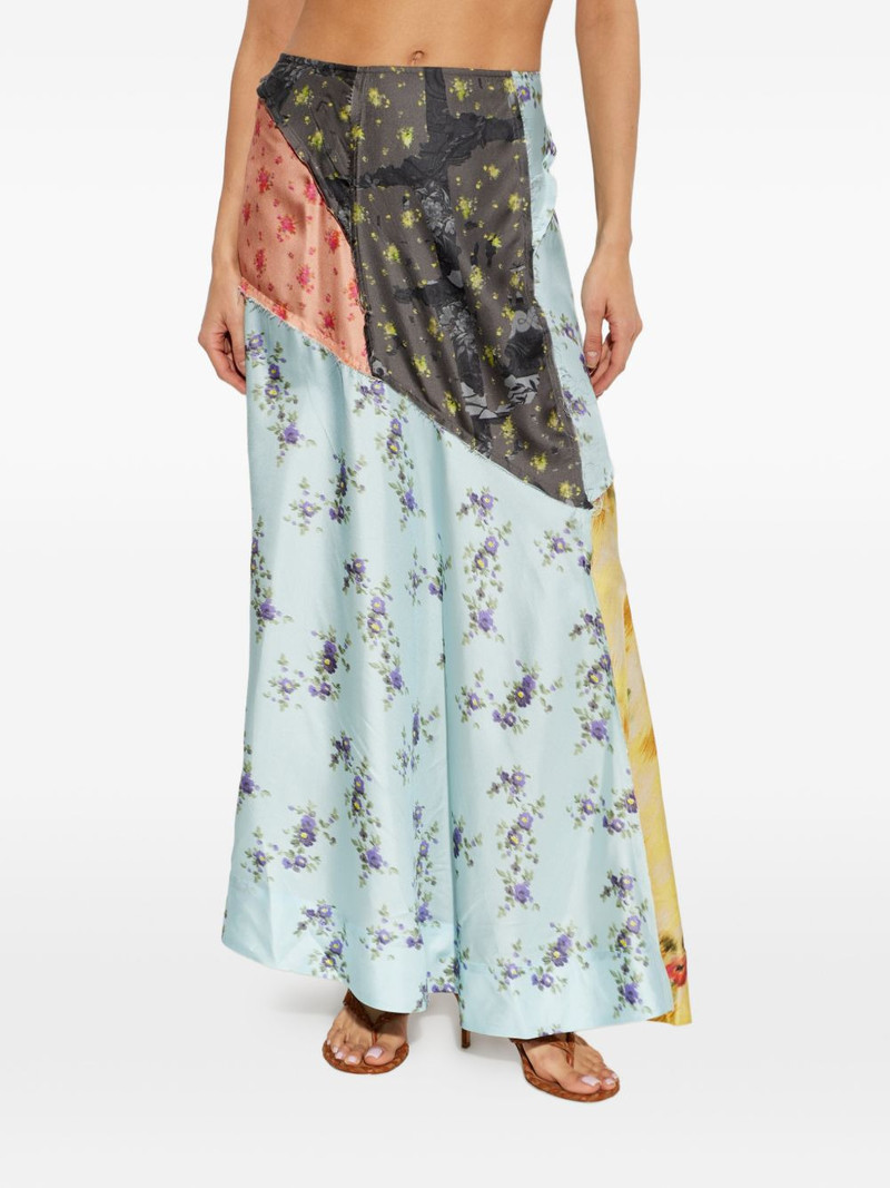 patchwork floral-print skirt 3