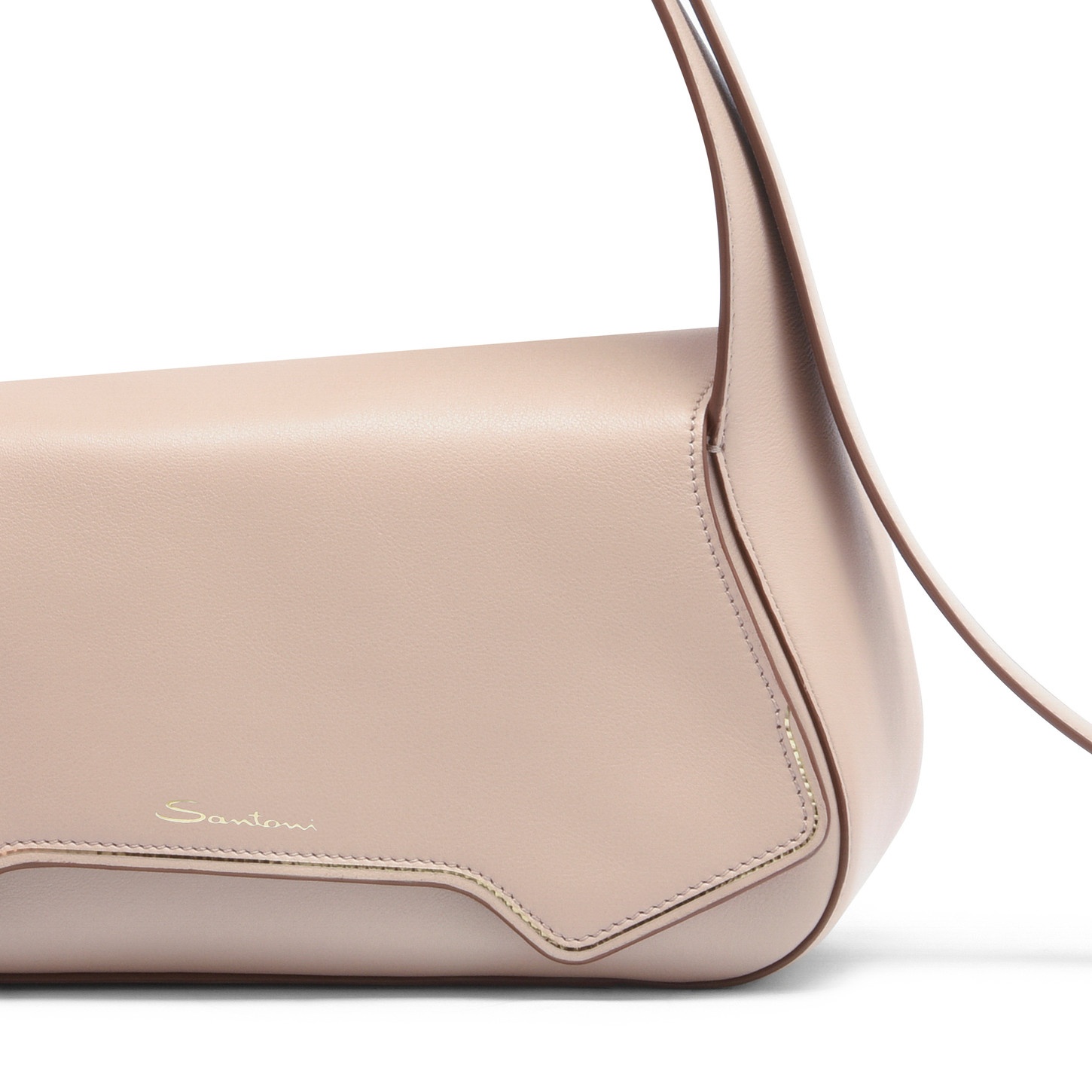Beige leather The Pluto bag - 6