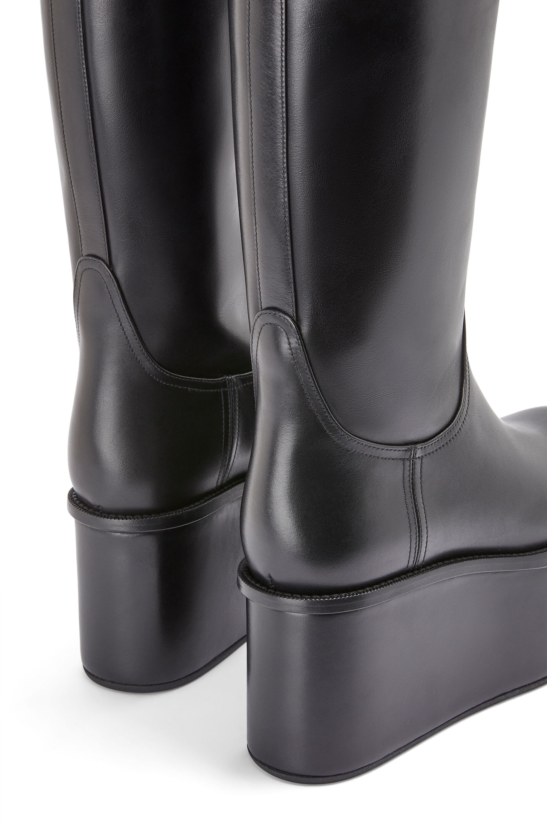 Wedge riding boot in calfskin - 4