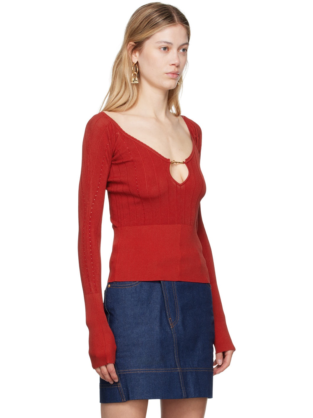 Red Les Sculptures 'Le haut Pralù' Sweater - 4