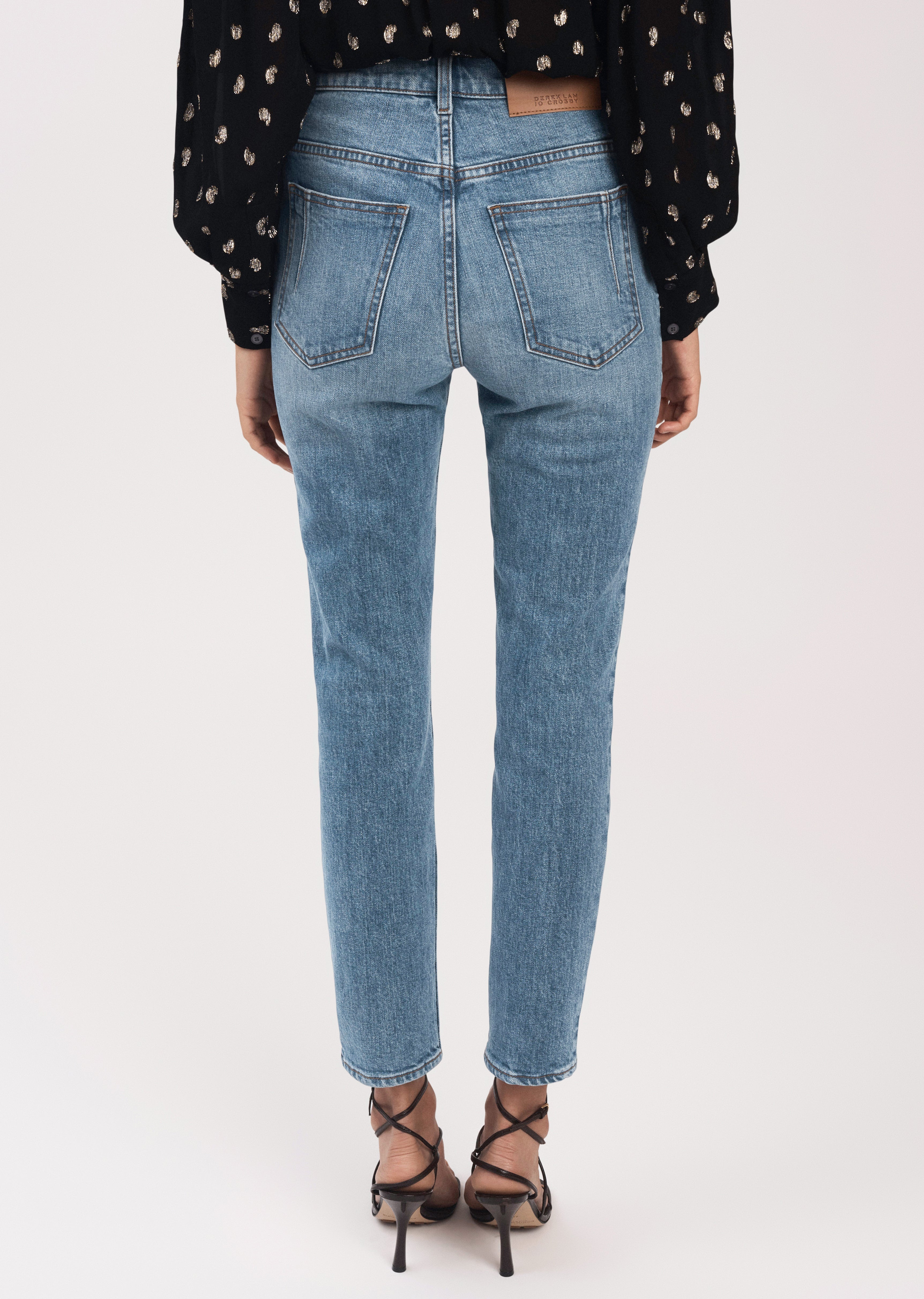 EDEN 5 POCKET SLIM STRAIGHT LEG JEAN - 4