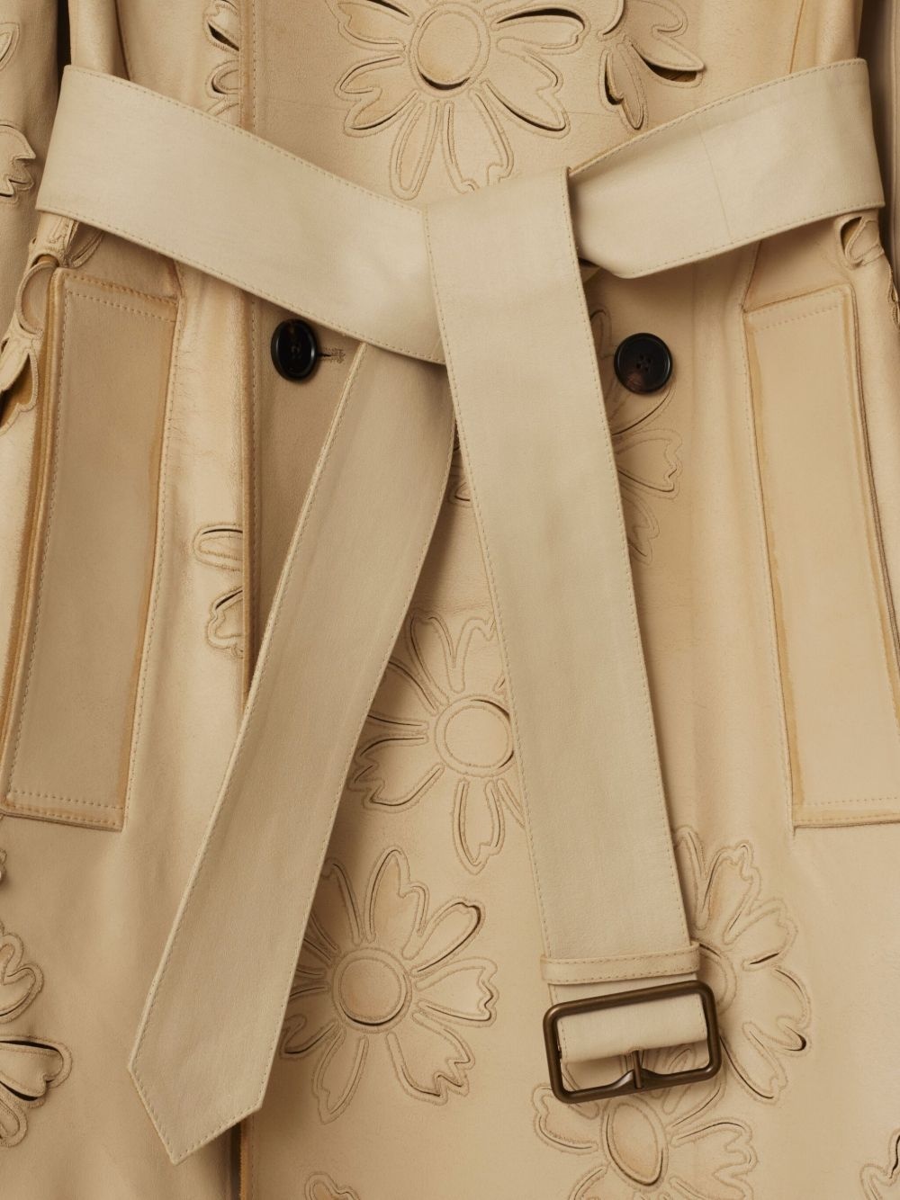 suede trench coat - 2