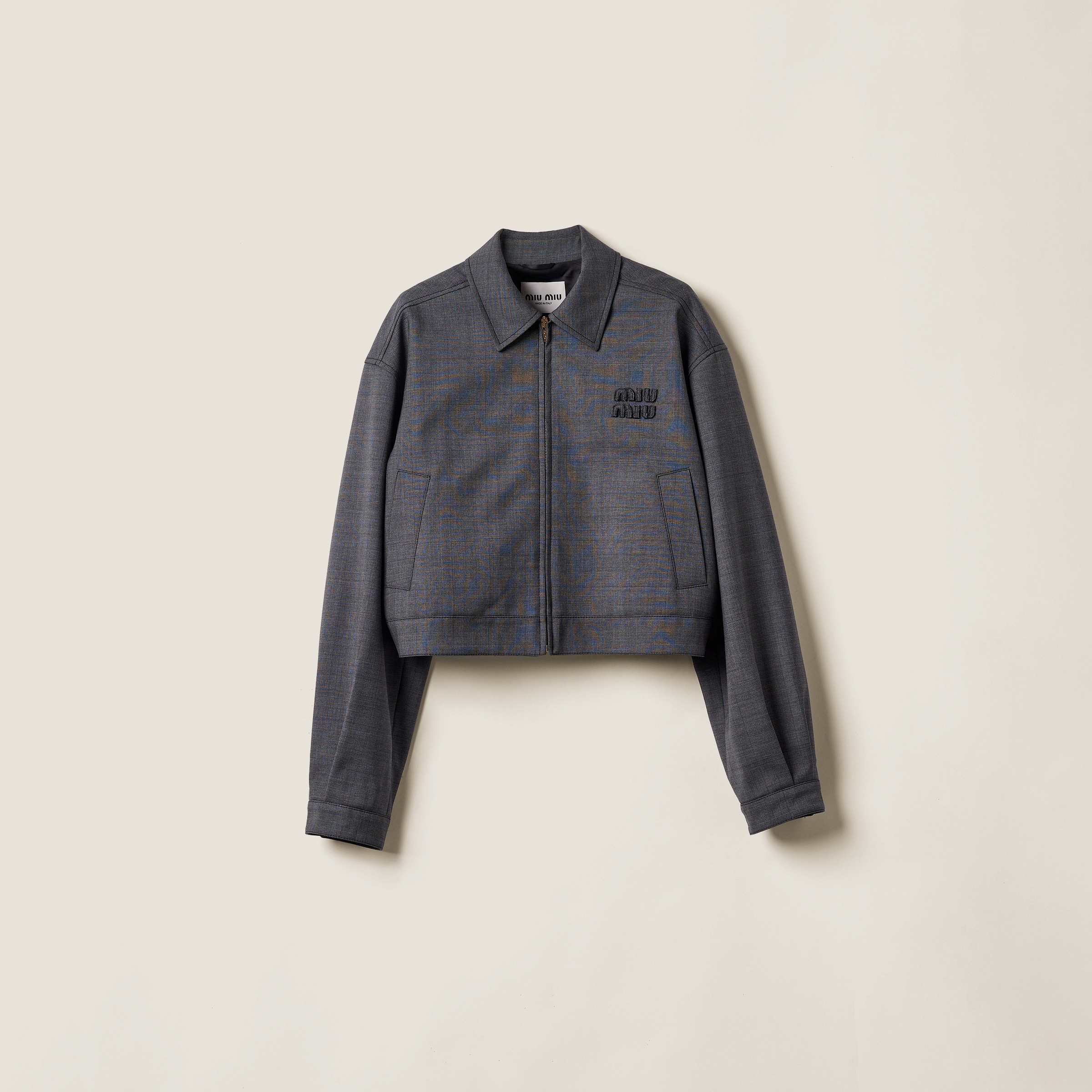 Prince of Wales check blouson jacket - 1