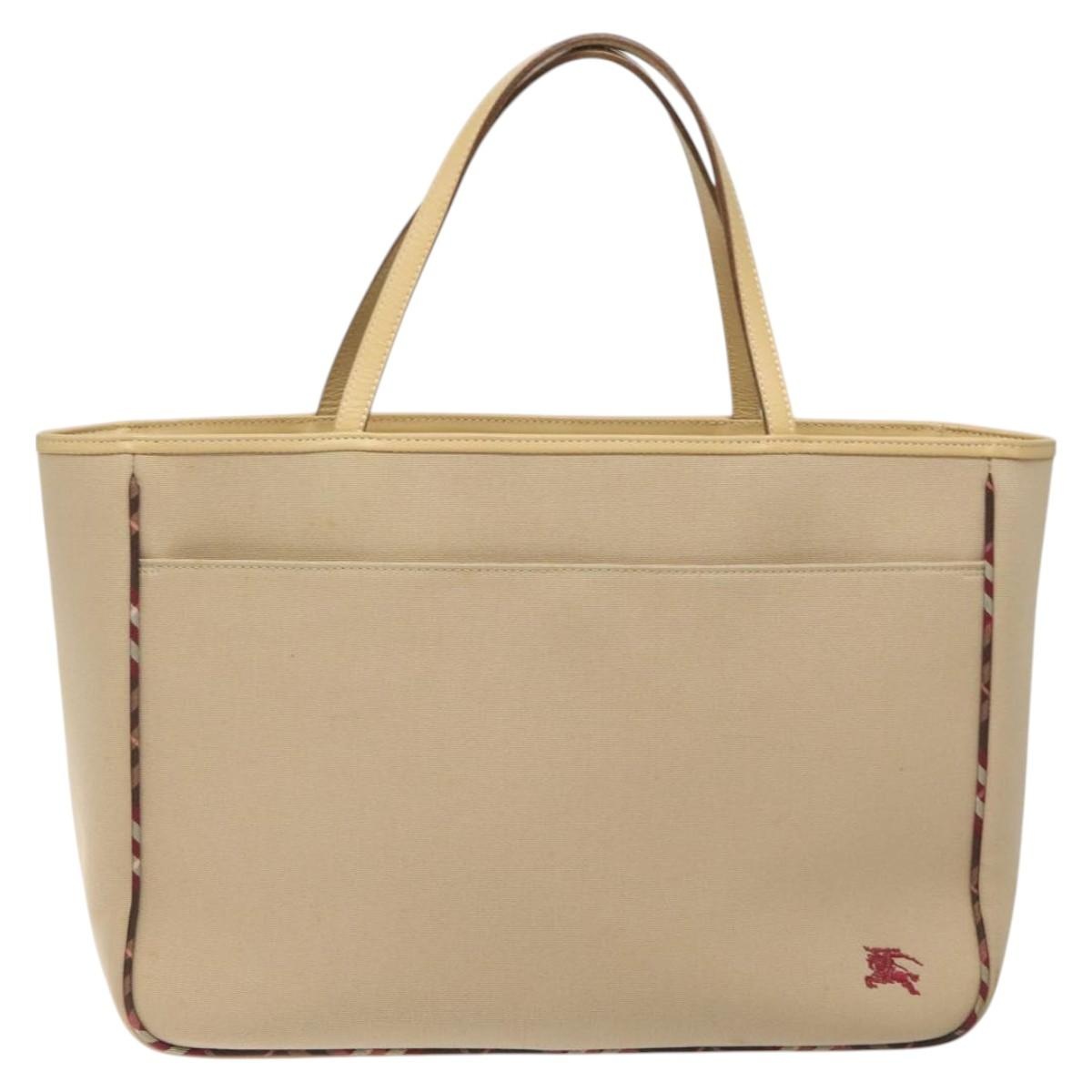 Burberry Blue Label Tote Bag Canvas Beige - 2