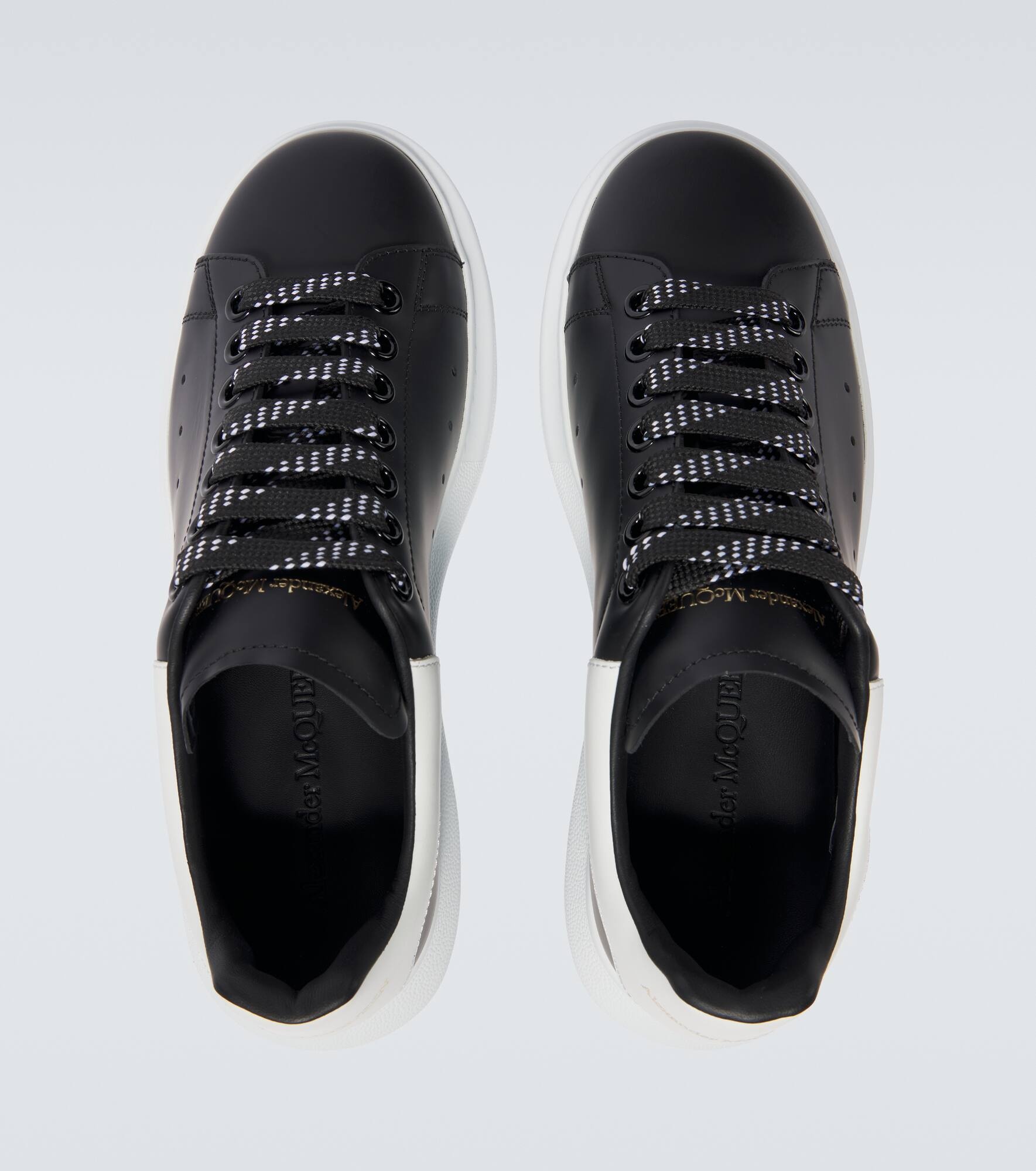 Oversized leather sneakers - 4