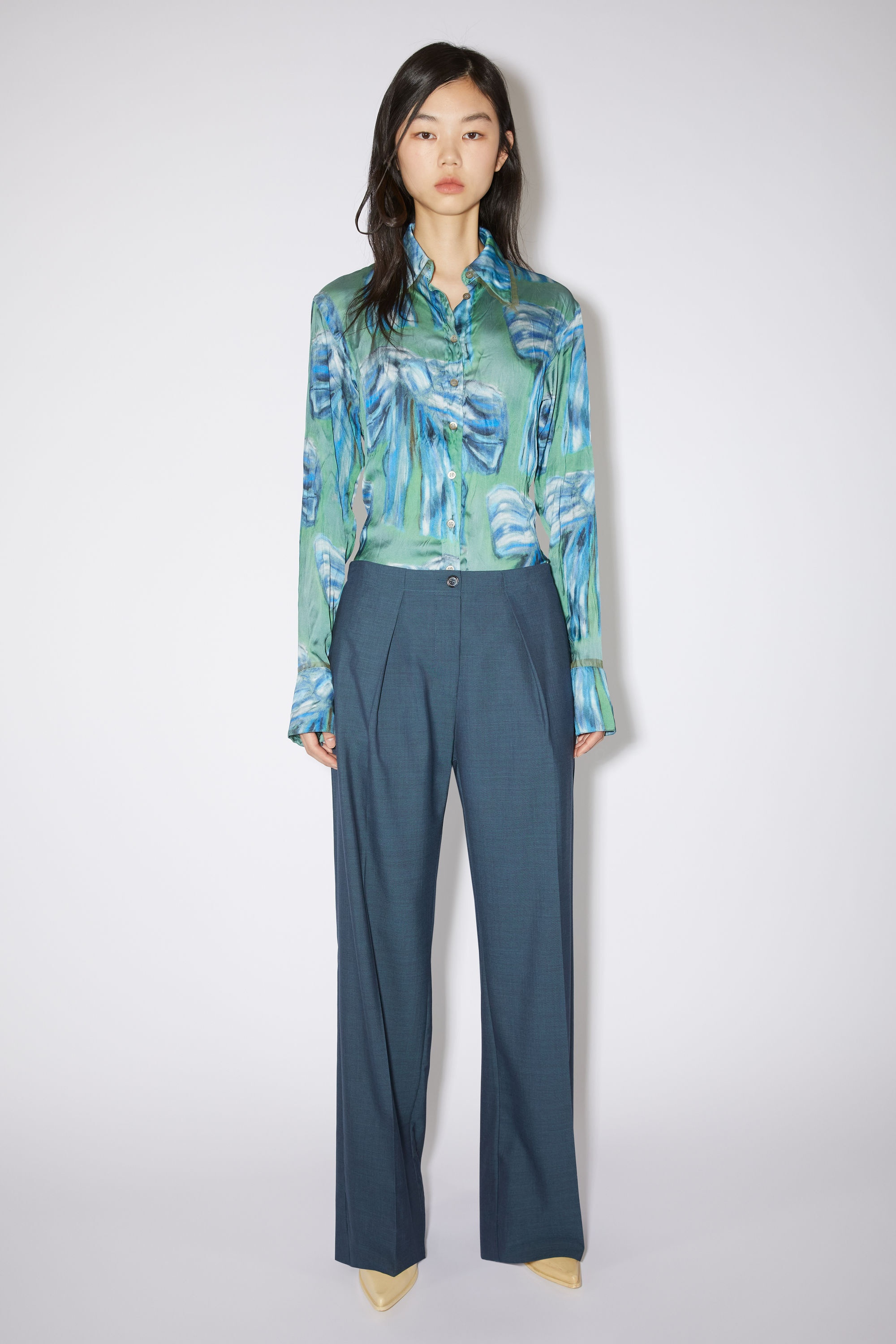 Tailored trousers - Teal blue - 2