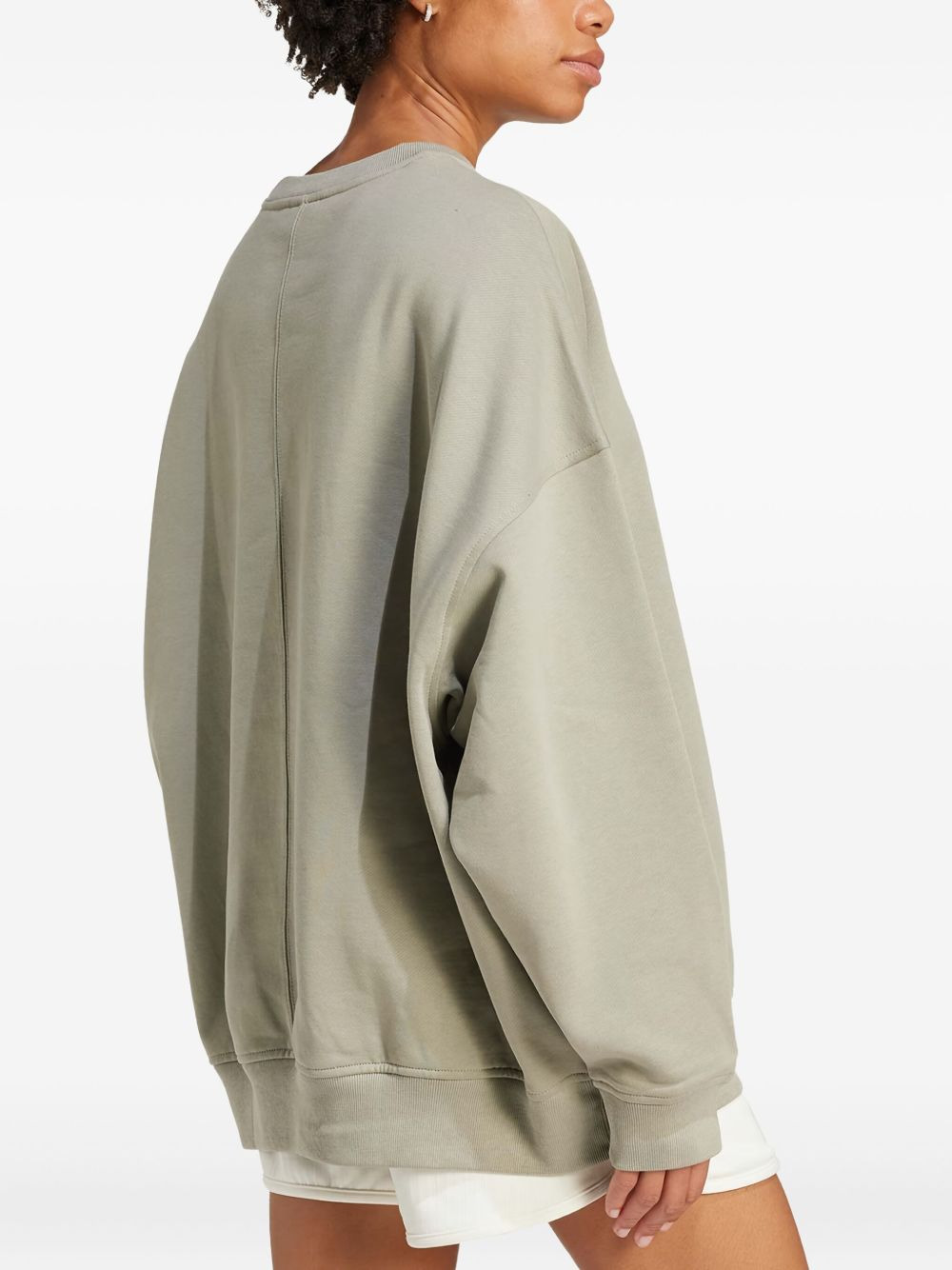 Essentials Linear logo-appliqué sweatshirt - 3