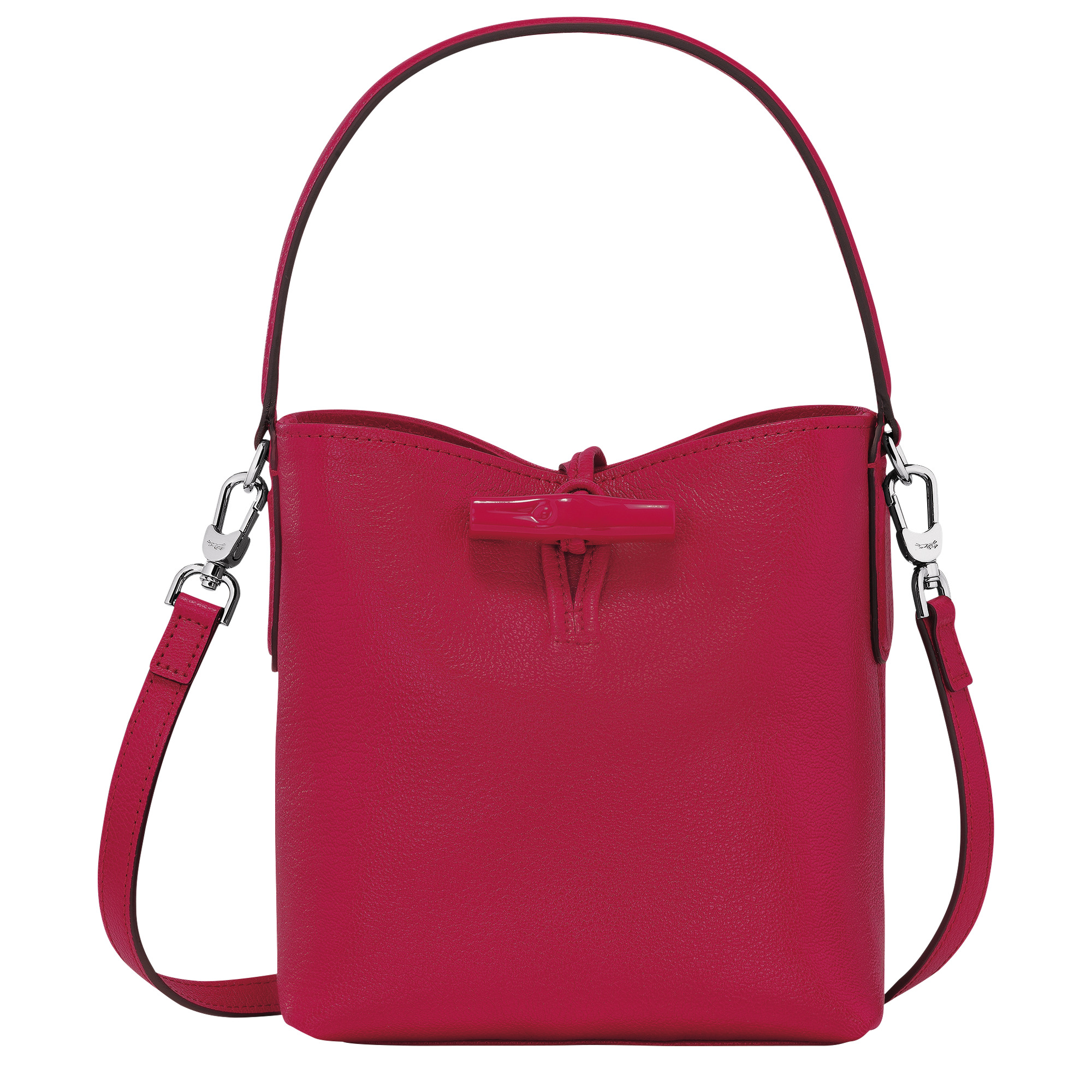 Le Roseau XS Bucket bag Magenta - Leather - 1