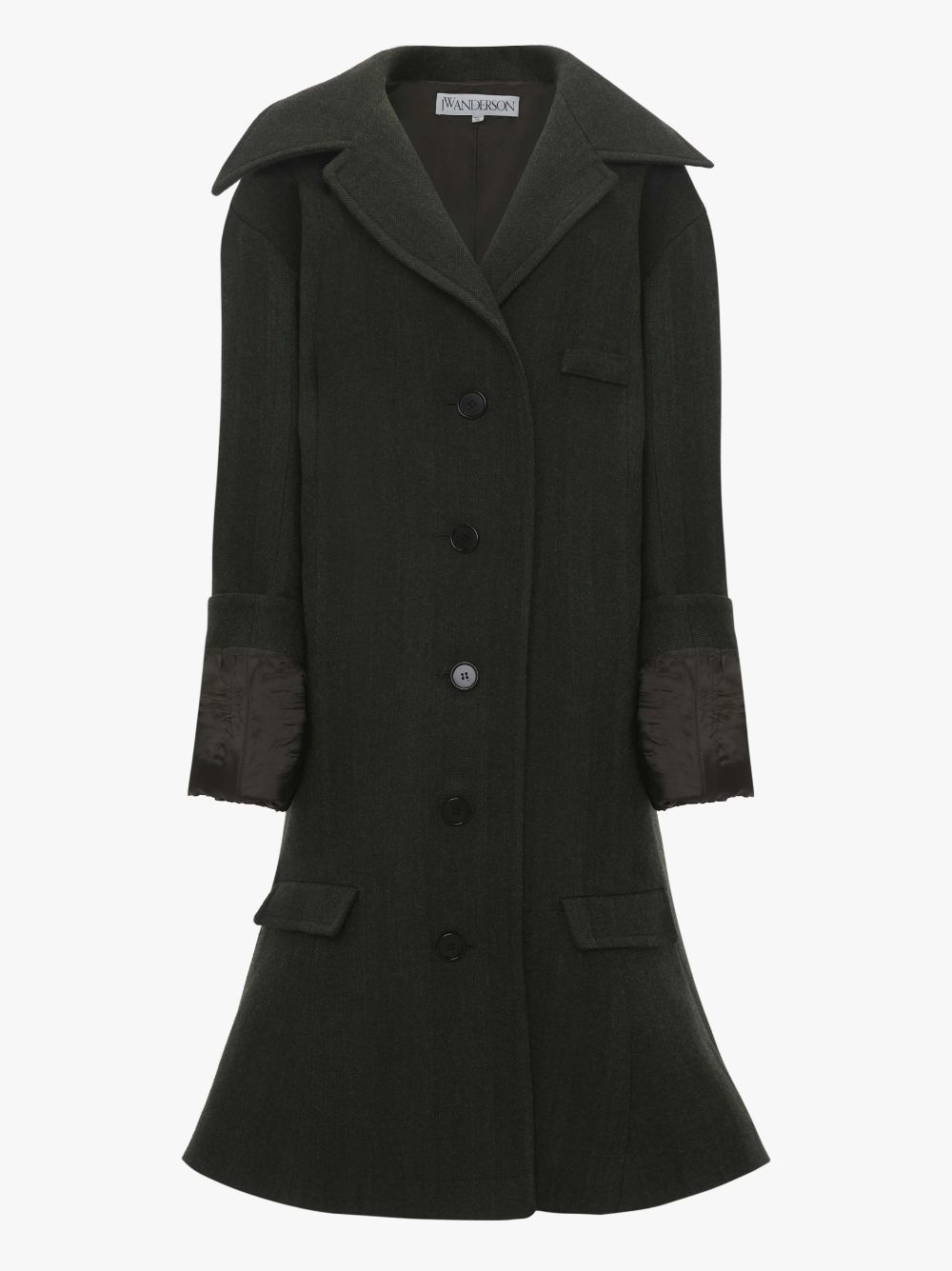TURN-UP CUFF OVERSIZED COAT - 1