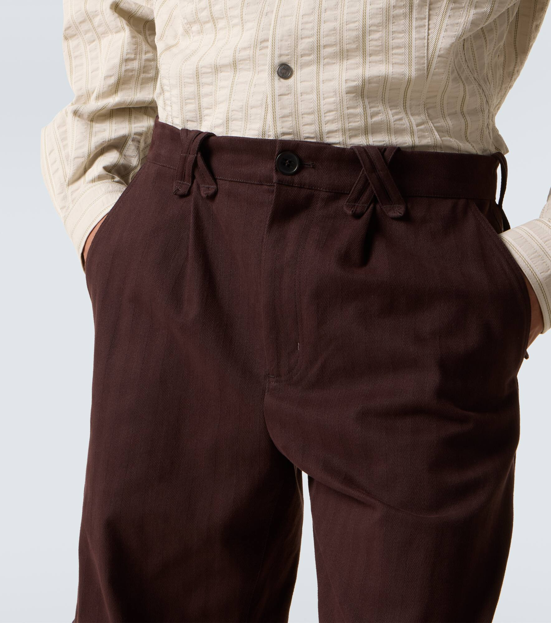 Estike cotton-blend wide-leg pants - 6