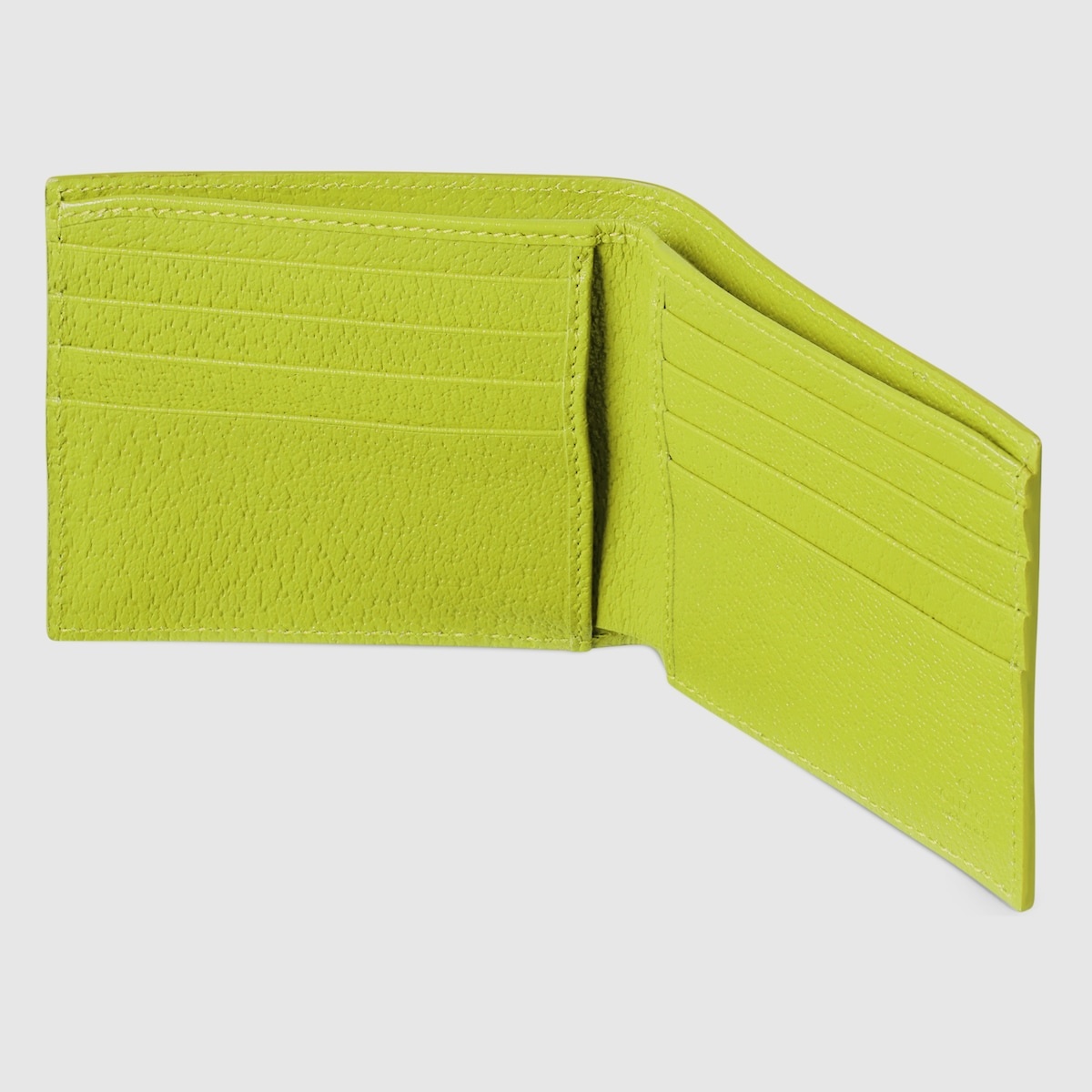 Acid green interior GG bi-fold wallet - 4