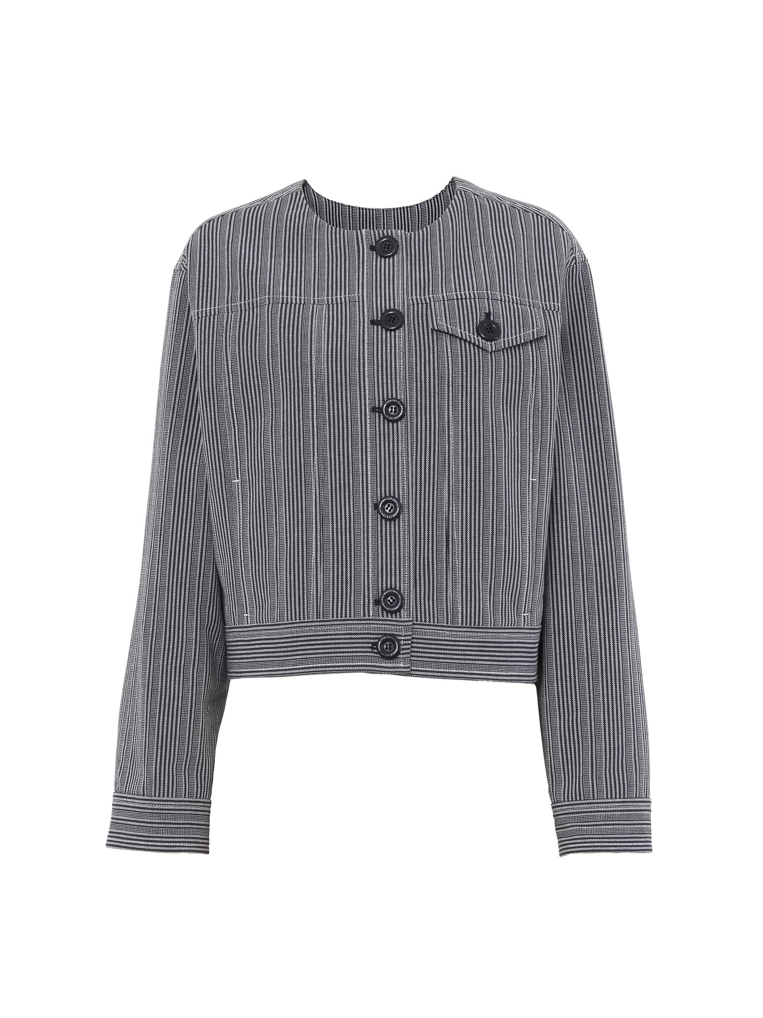 SHORT STRIPED JACKET - 1
