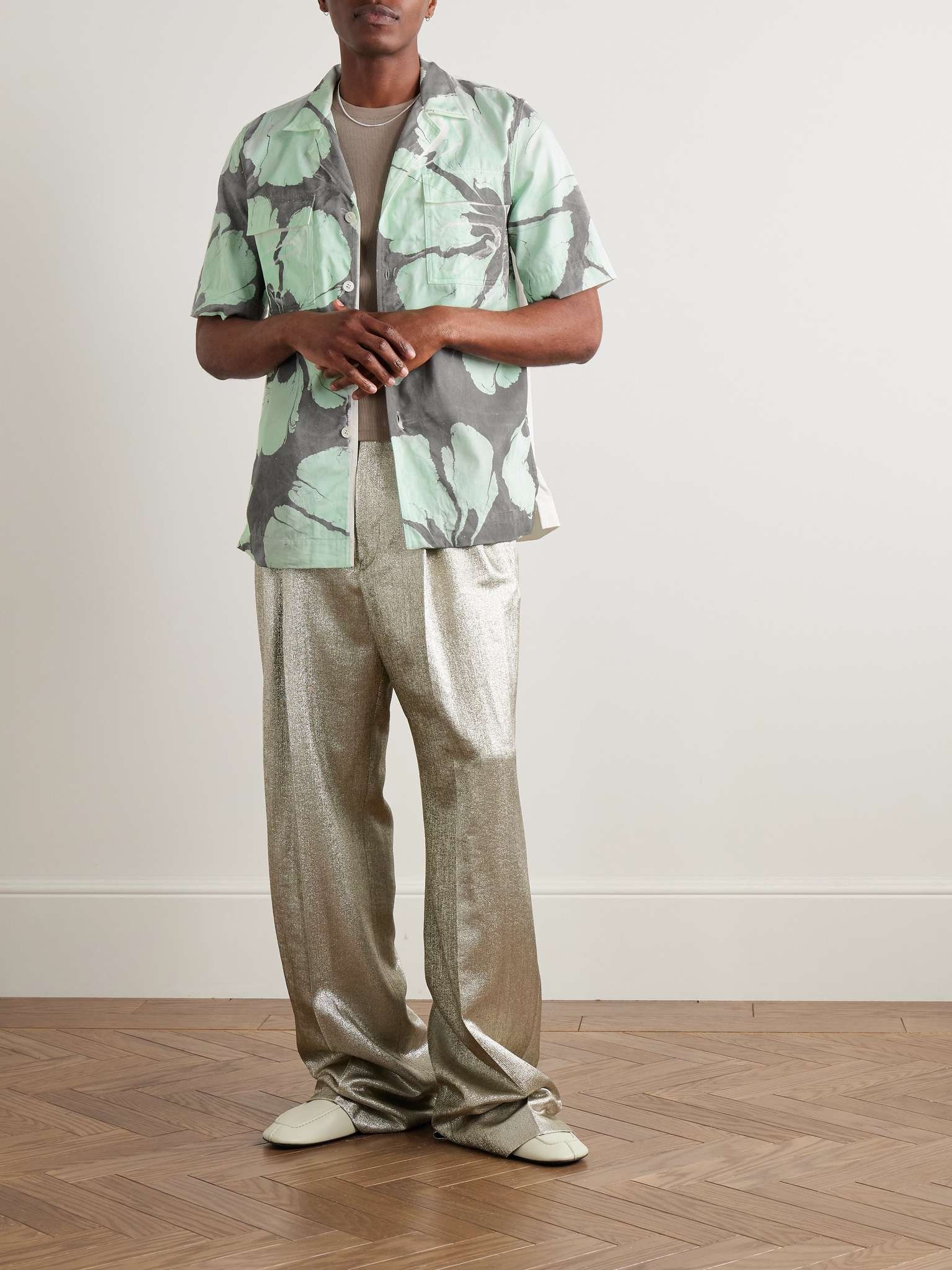 Camp-Collar Printed Cotton-Twill Shirt - 2