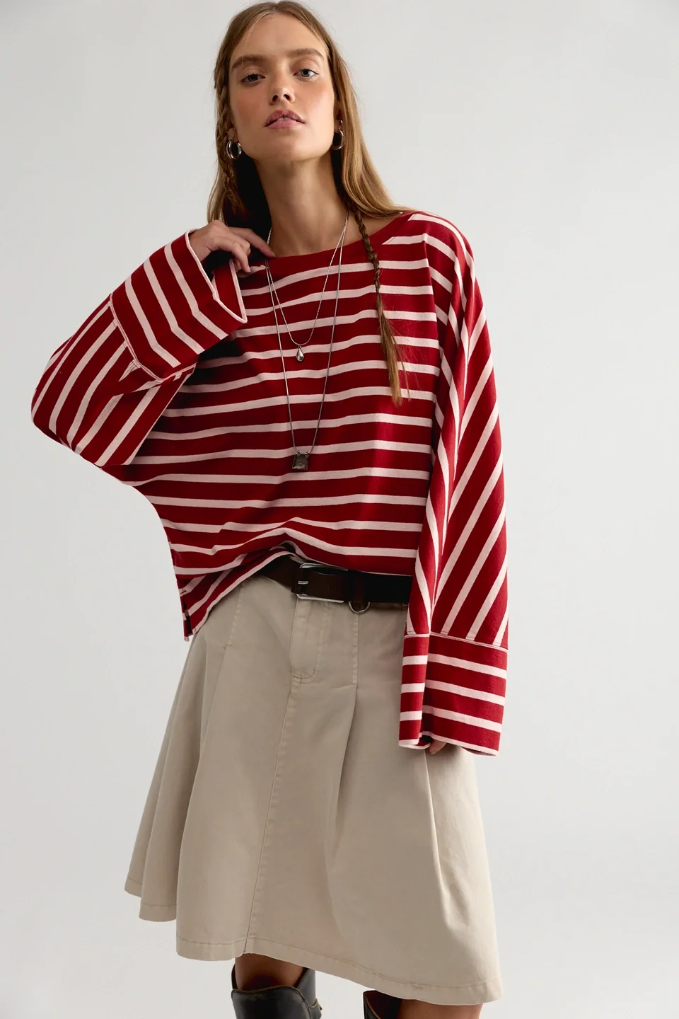 We The Free Atlas Dolman Striped Long Sleeve Top - 1