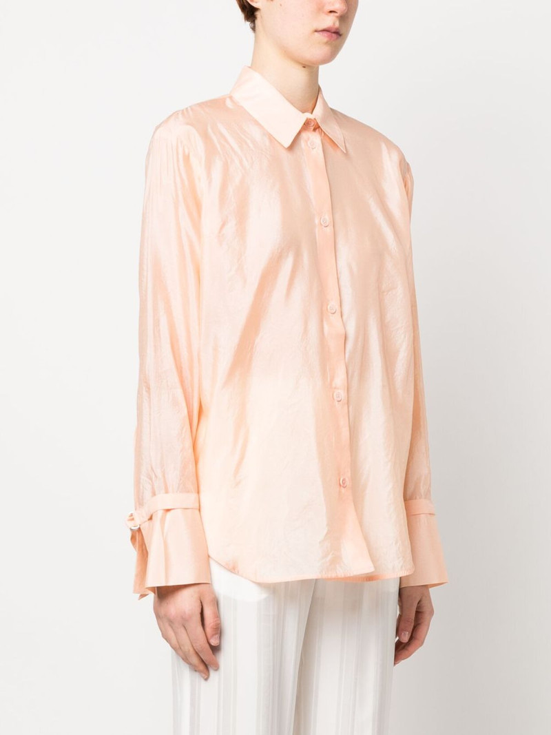 cuff strap silk shirt 3