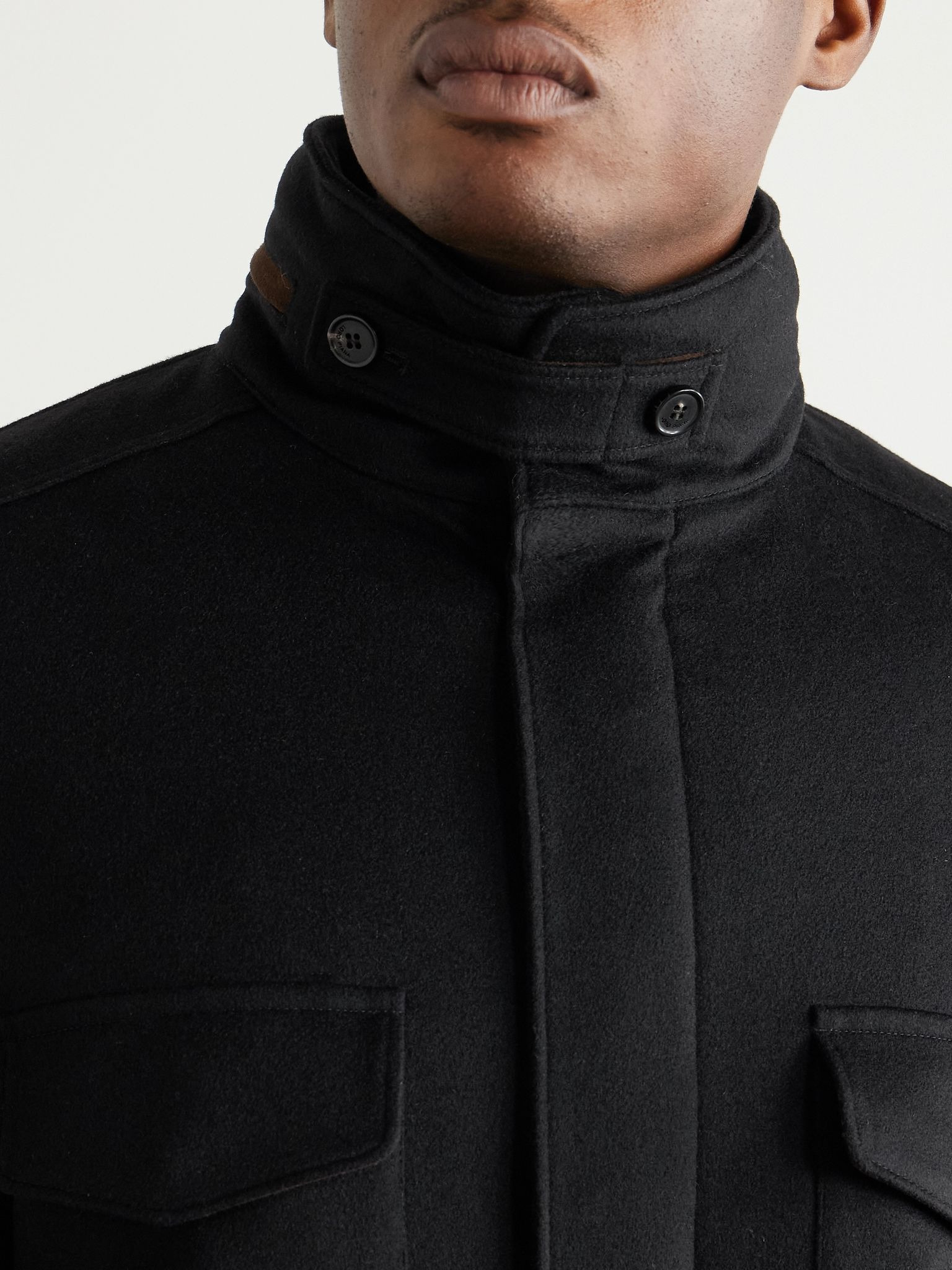 Traveller Padded Rain System® Cashmere Field Jacket Black - 6