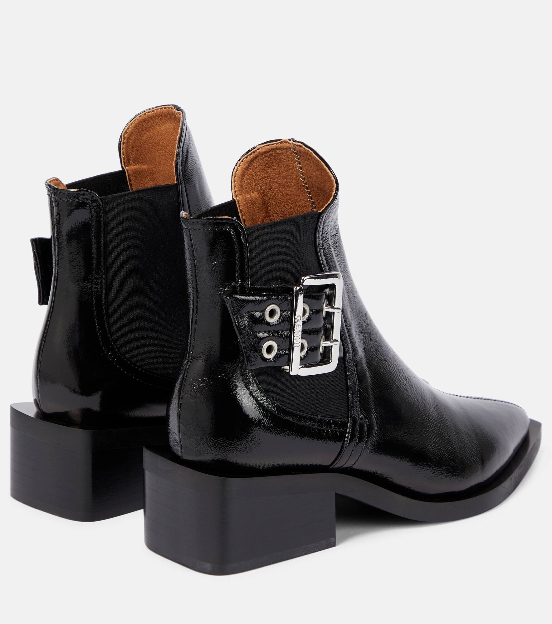 【Ganni】 Fauxレザー Chelseaブーツ GANNI Faux-leather Chelsea boots | mytheresa | REVERSIBLE