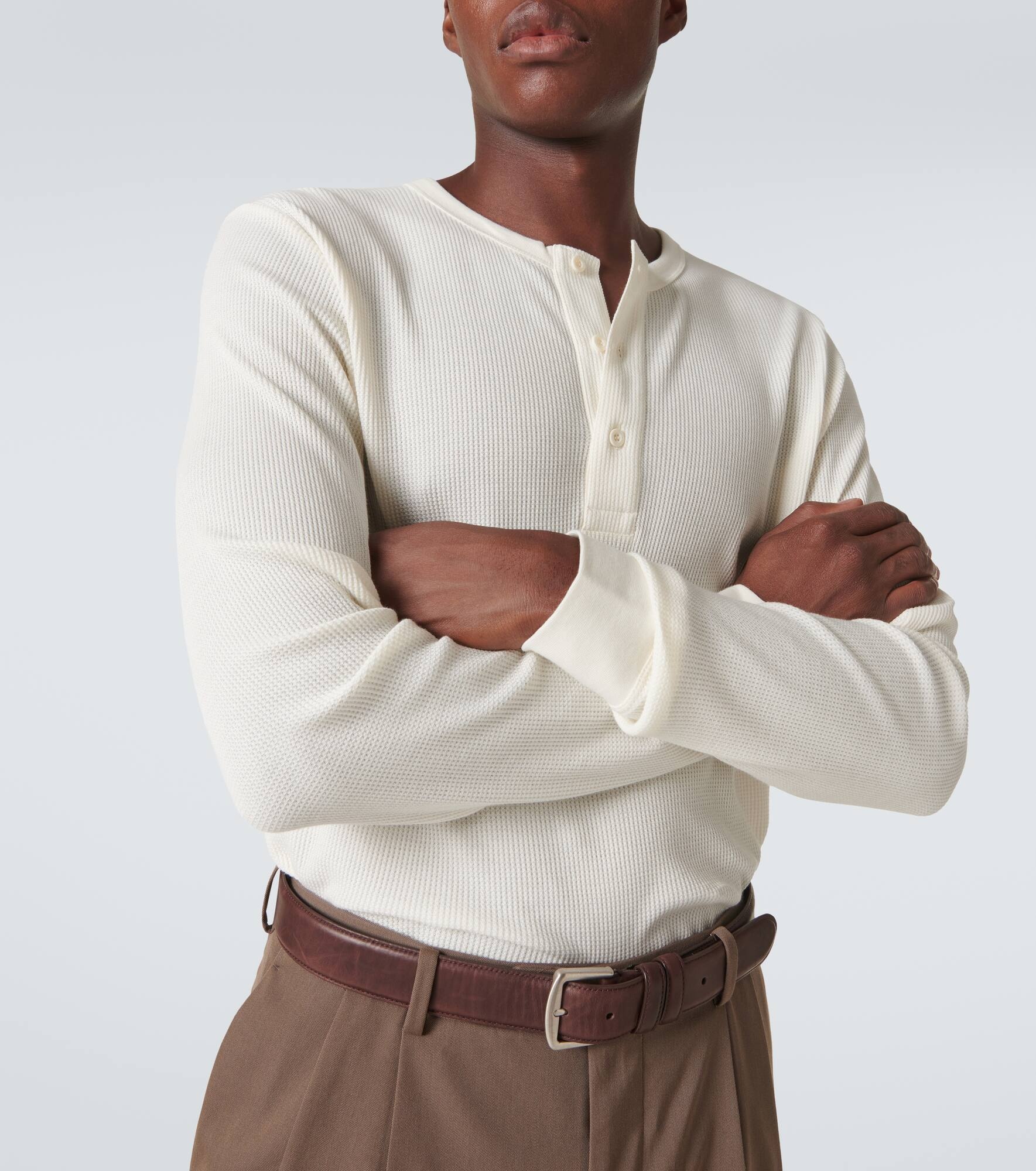 Cotton Henley shirt - 5