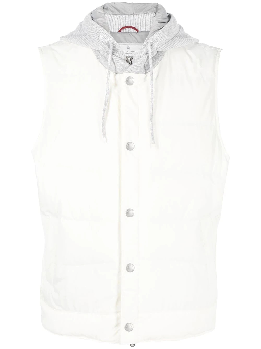 button-up padded vest - 1