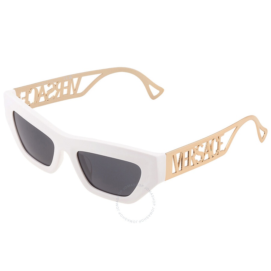 Versace Dark Grey Irregular Ladies Sunglasses VE4432U 401/87 53 - 3